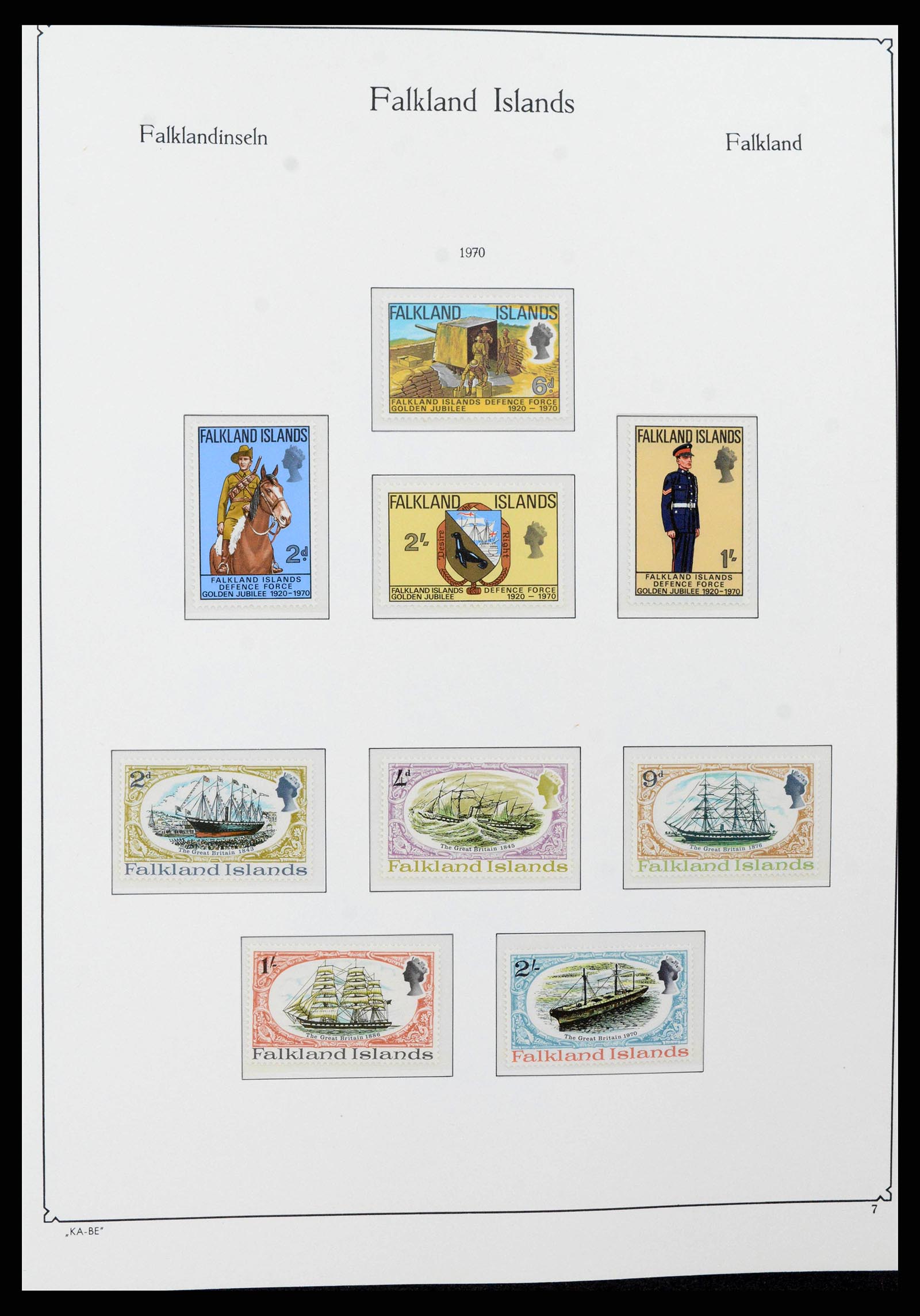 38319 0007 - Stamp collection 38319 Falkland Ìslands 1953-2019.
