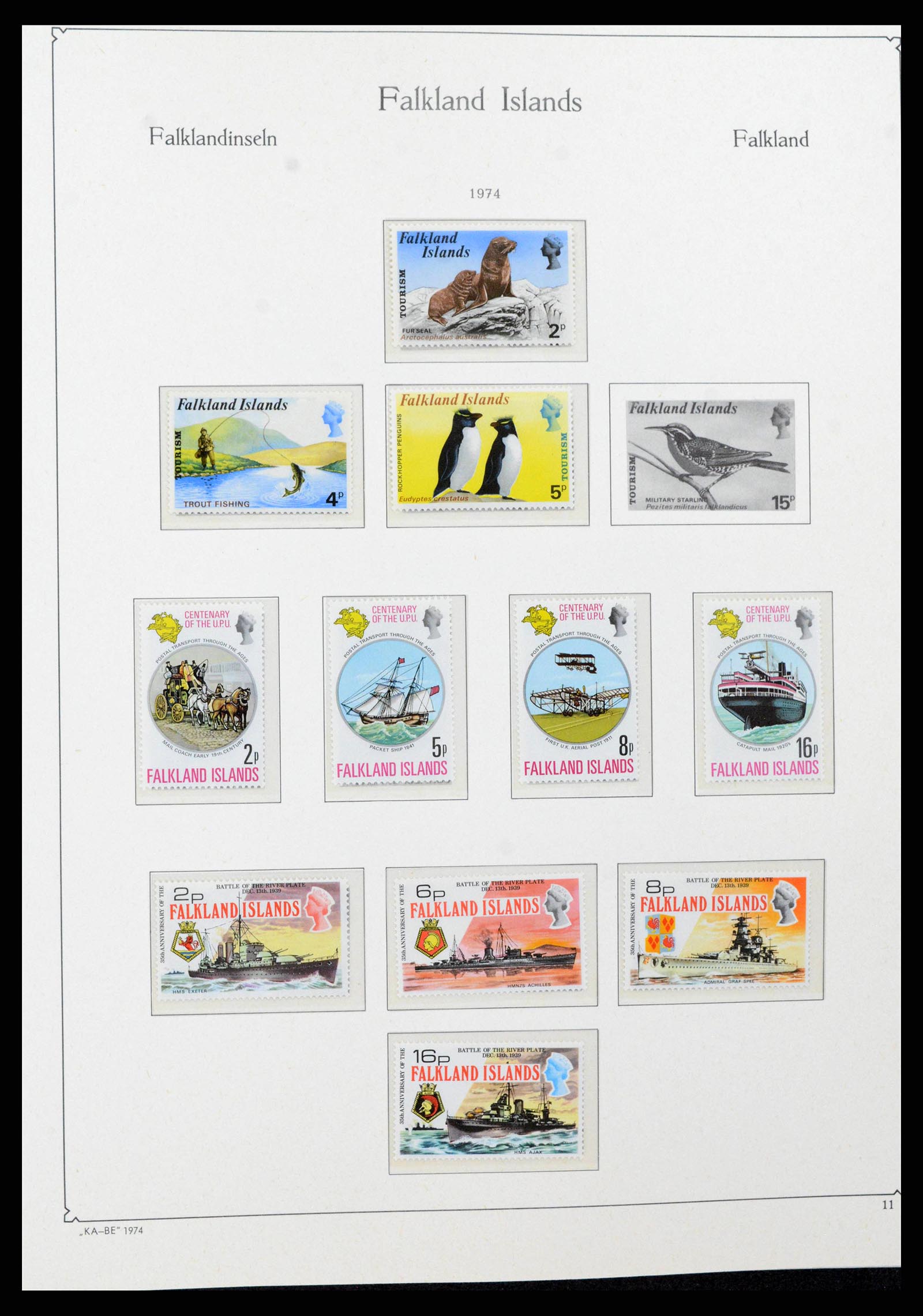 38319 0011 - Stamp collection 38319 Falkland Ìslands 1953-2019.