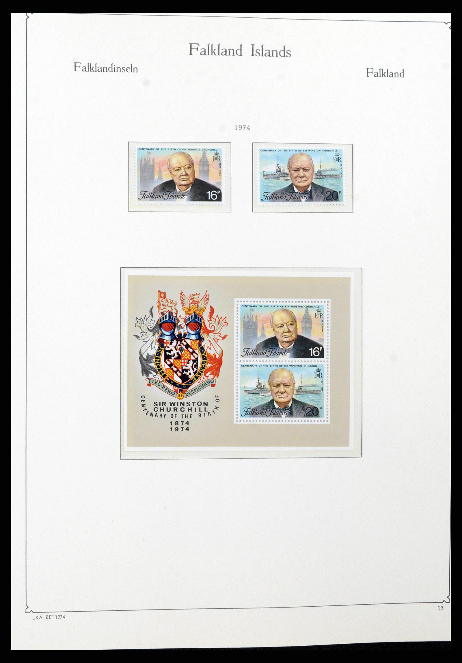 38319 0013 - Stamp collection 38319 Falkland Ìslands 1953-2019.