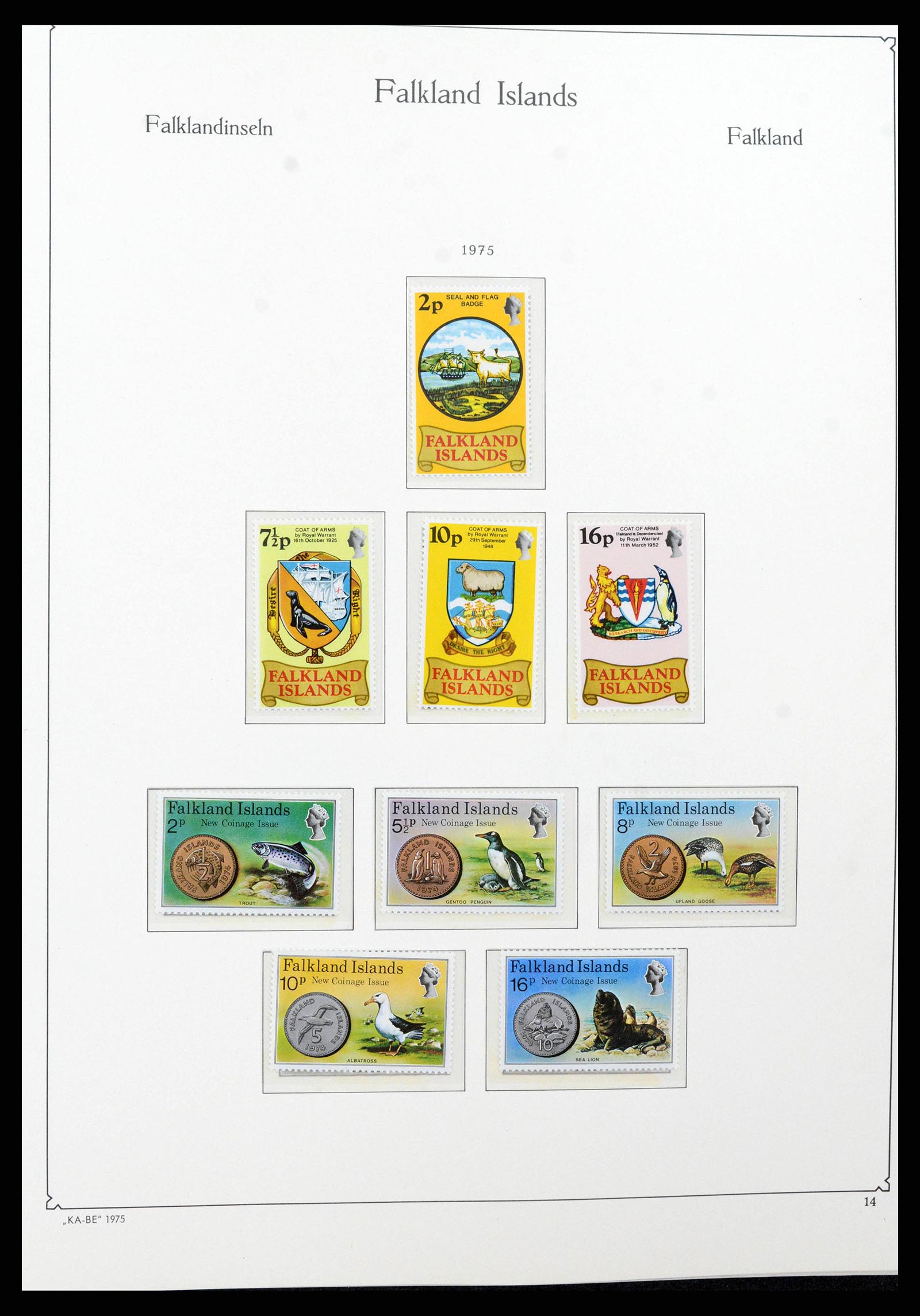 38319 0014 - Stamp collection 38319 Falkland Ìslands 1953-2019.