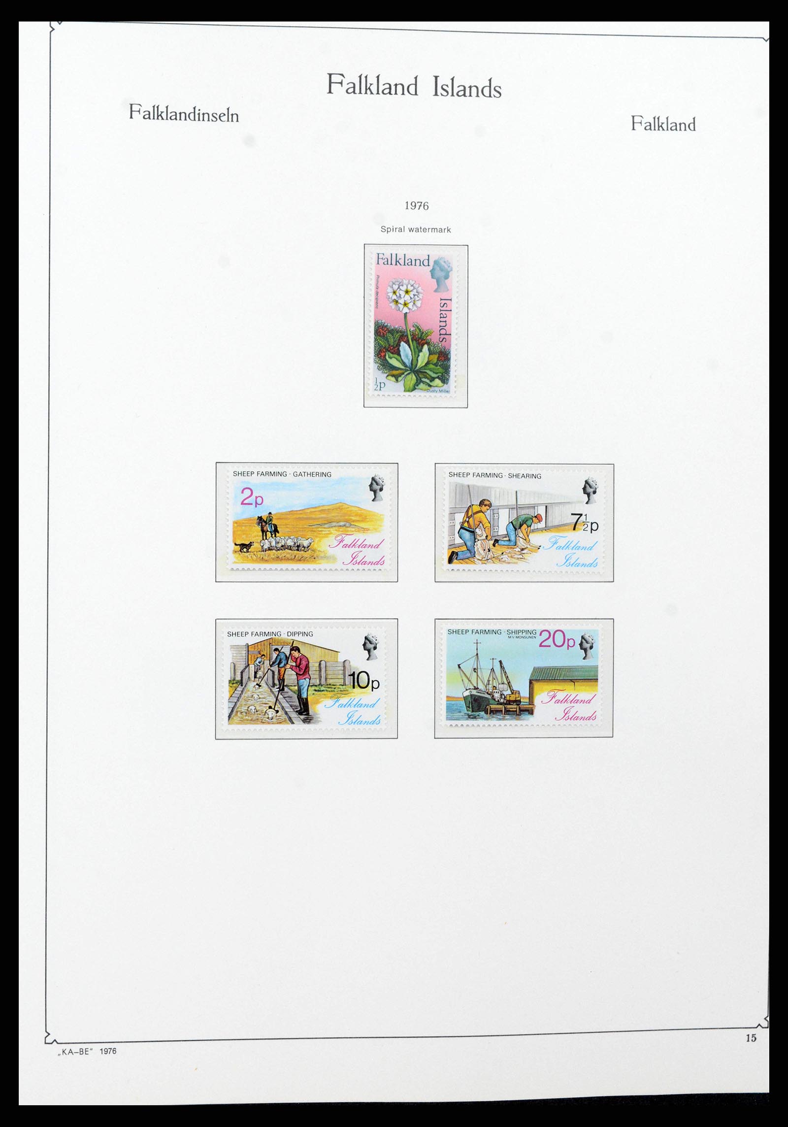 38319 0015 - Stamp collection 38319 Falkland Ìslands 1953-2019.