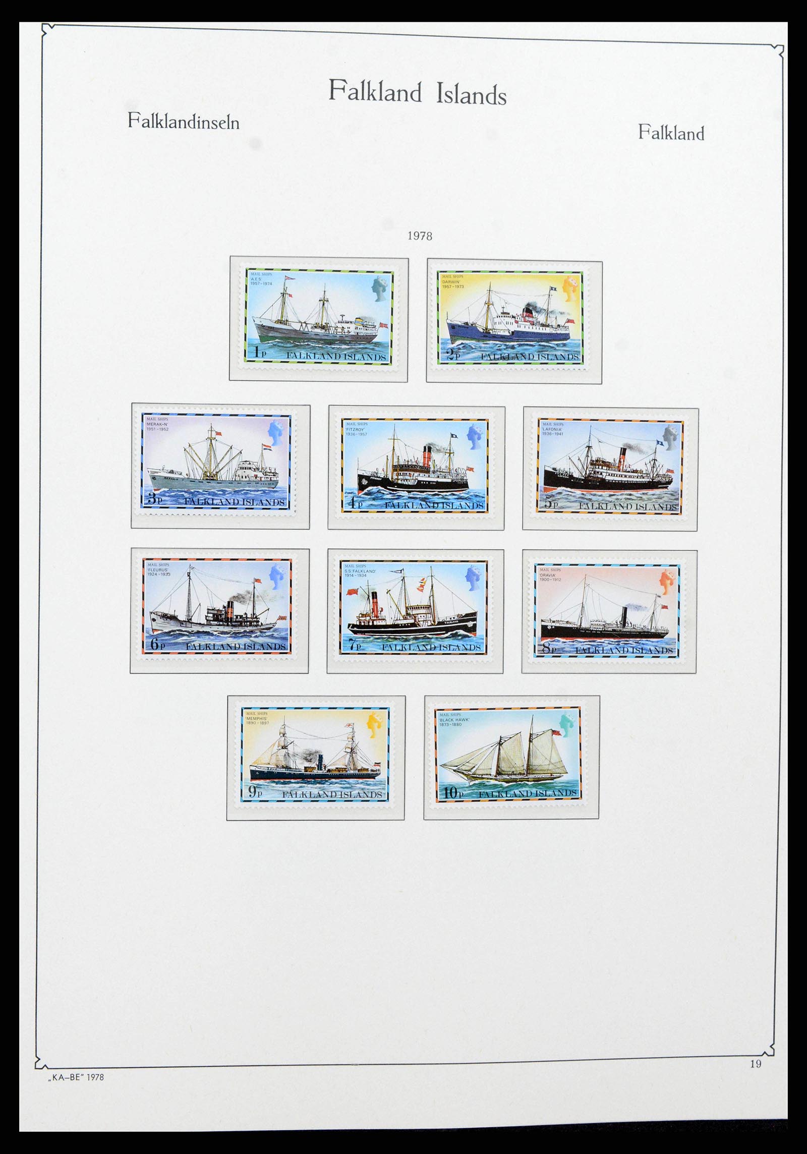 38319 0018 - Stamp collection 38319 Falkland Ìslands 1953-2019.