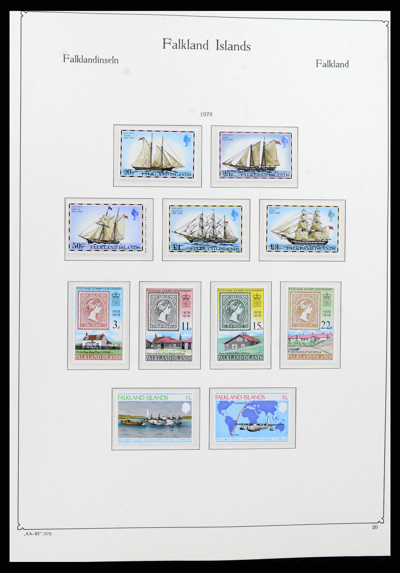 38319 0019 - Stamp collection 38319 Falkland Ìslands 1953-2019.