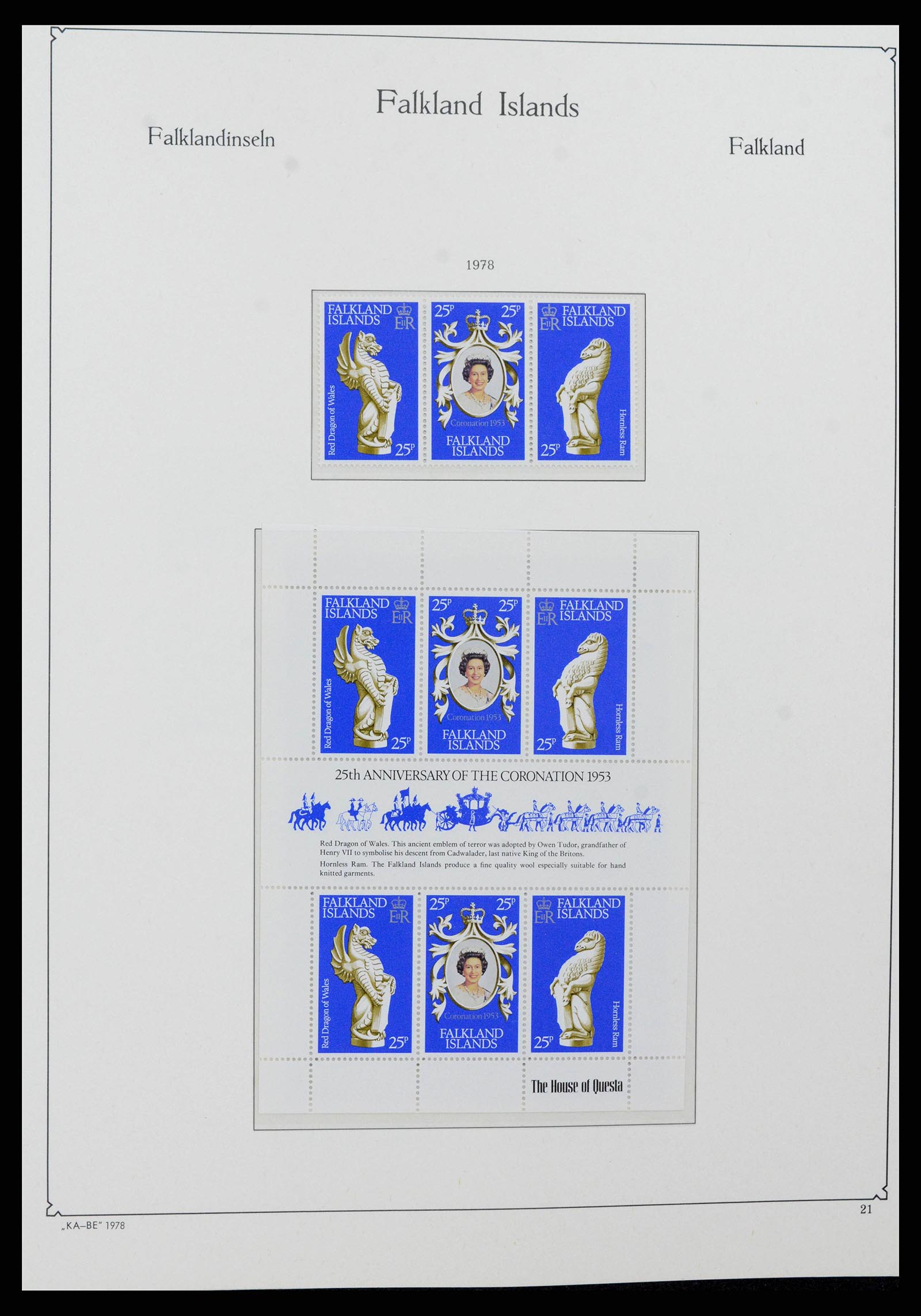 38319 0020 - Stamp collection 38319 Falkland Ìslands 1953-2019.