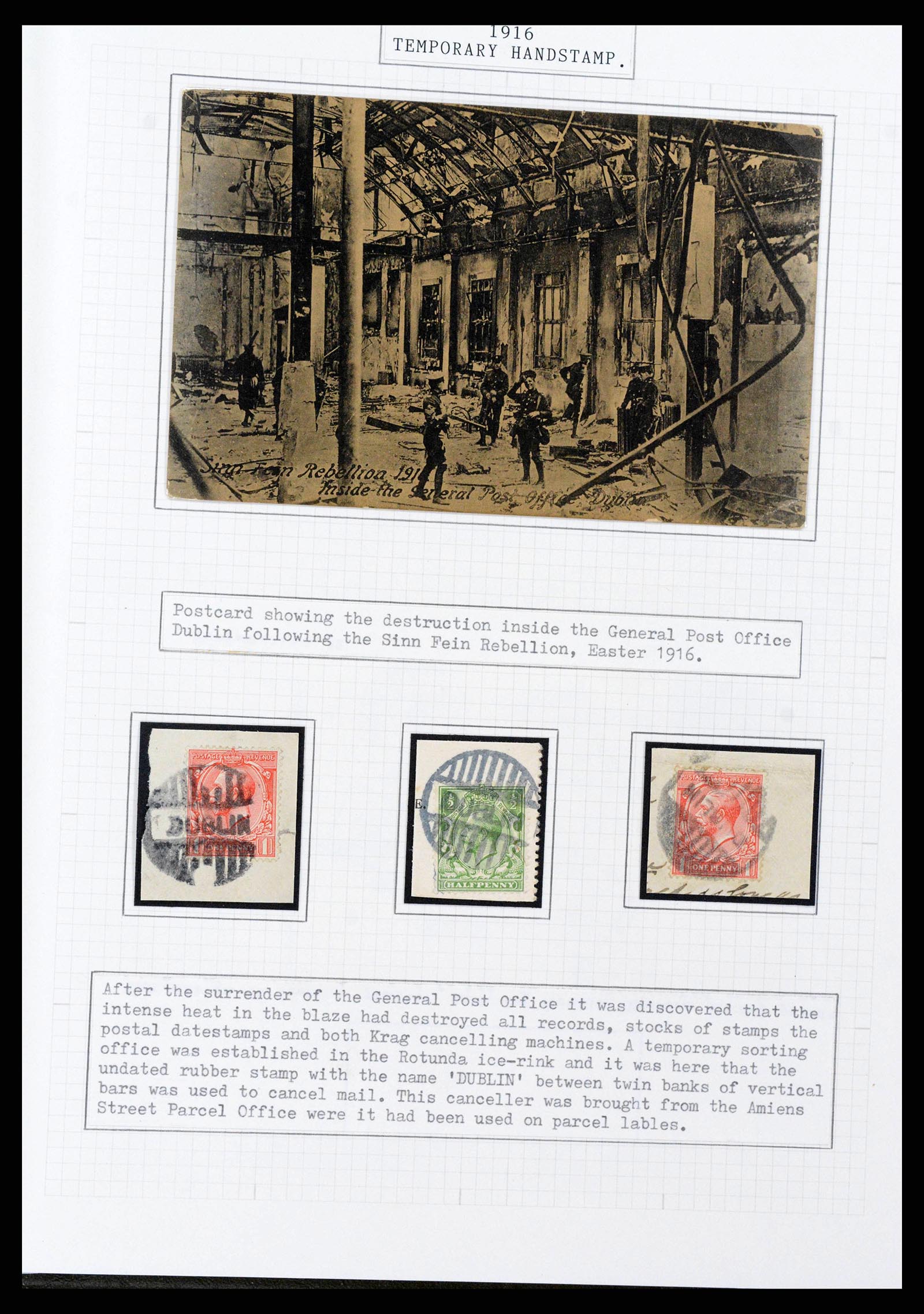 38320 0004 - Postzegelverzameling 38320 Ierland 1922-1970.