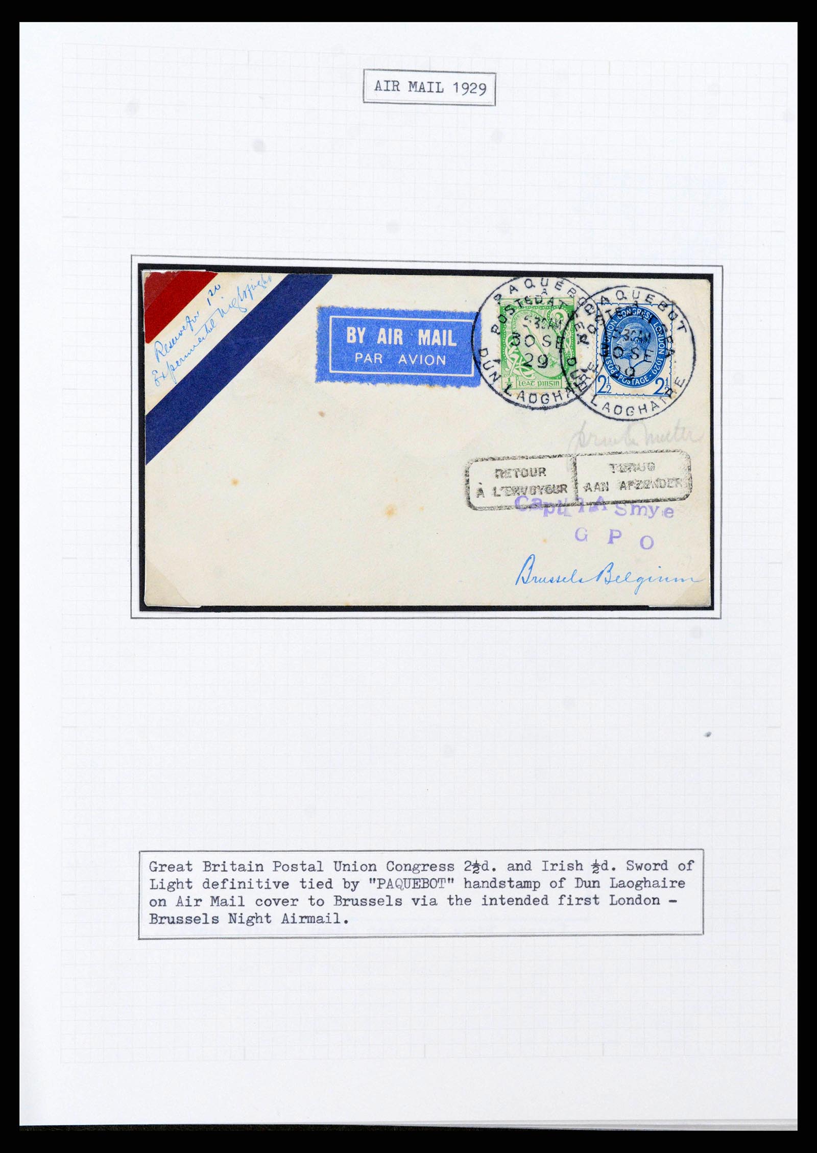 38320 0006 - Postzegelverzameling 38320 Ierland 1922-1970.