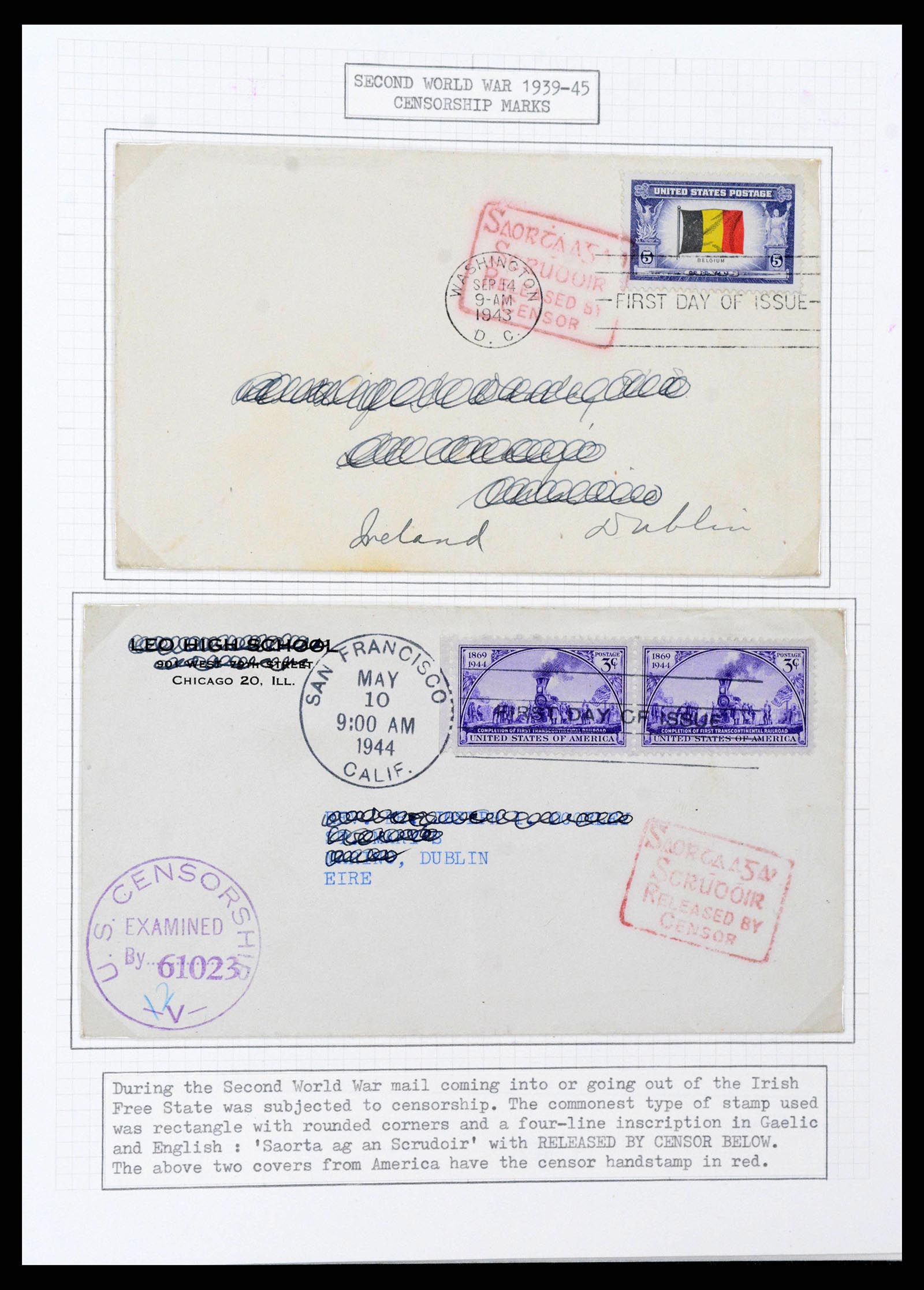 38320 0007 - Postzegelverzameling 38320 Ierland 1922-1970.