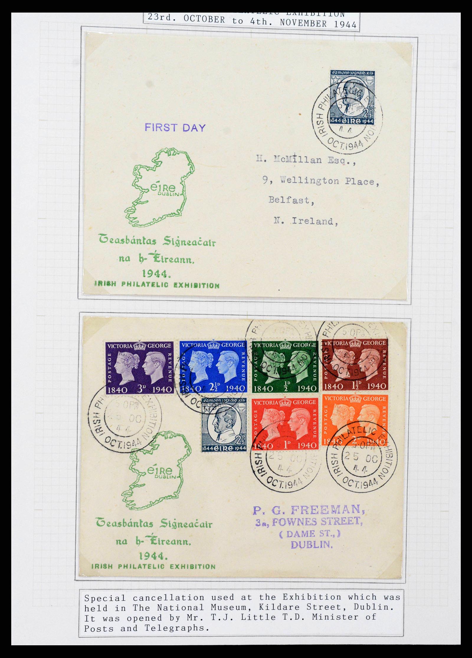 38320 0008 - Postzegelverzameling 38320 Ierland 1922-1970.