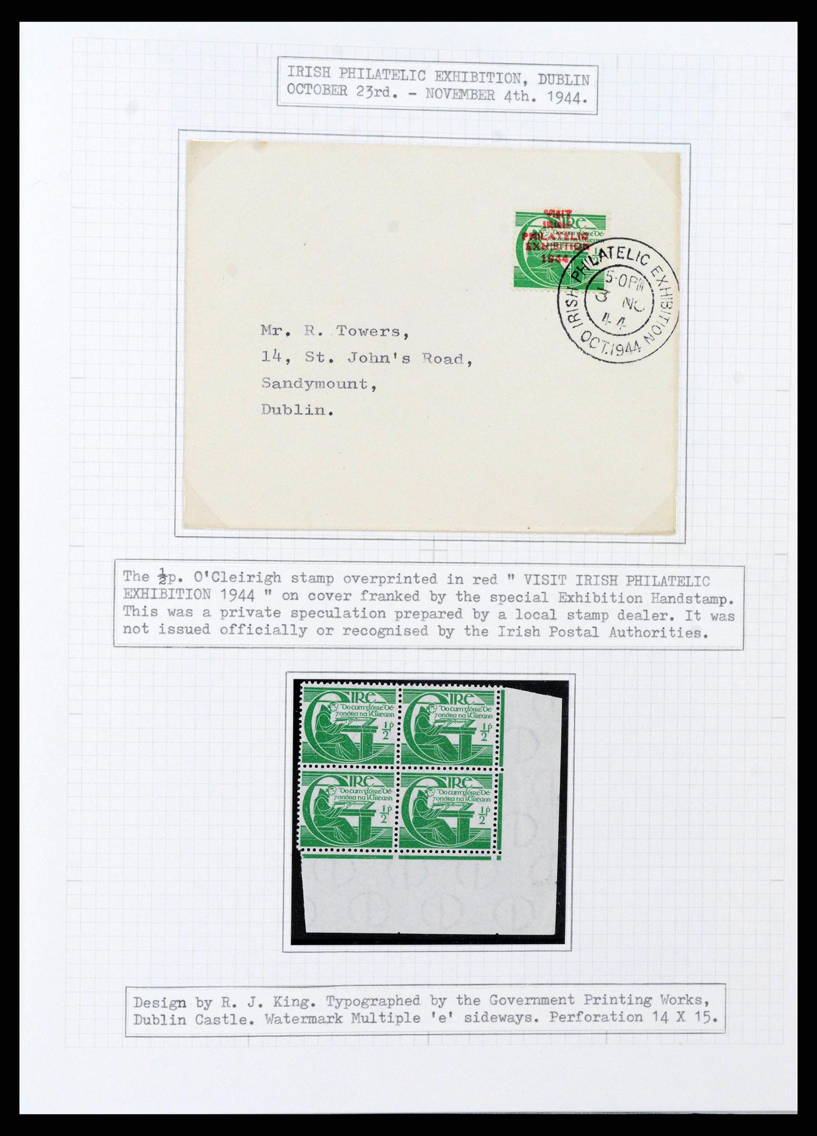 38320 0009 - Postzegelverzameling 38320 Ierland 1922-1970.