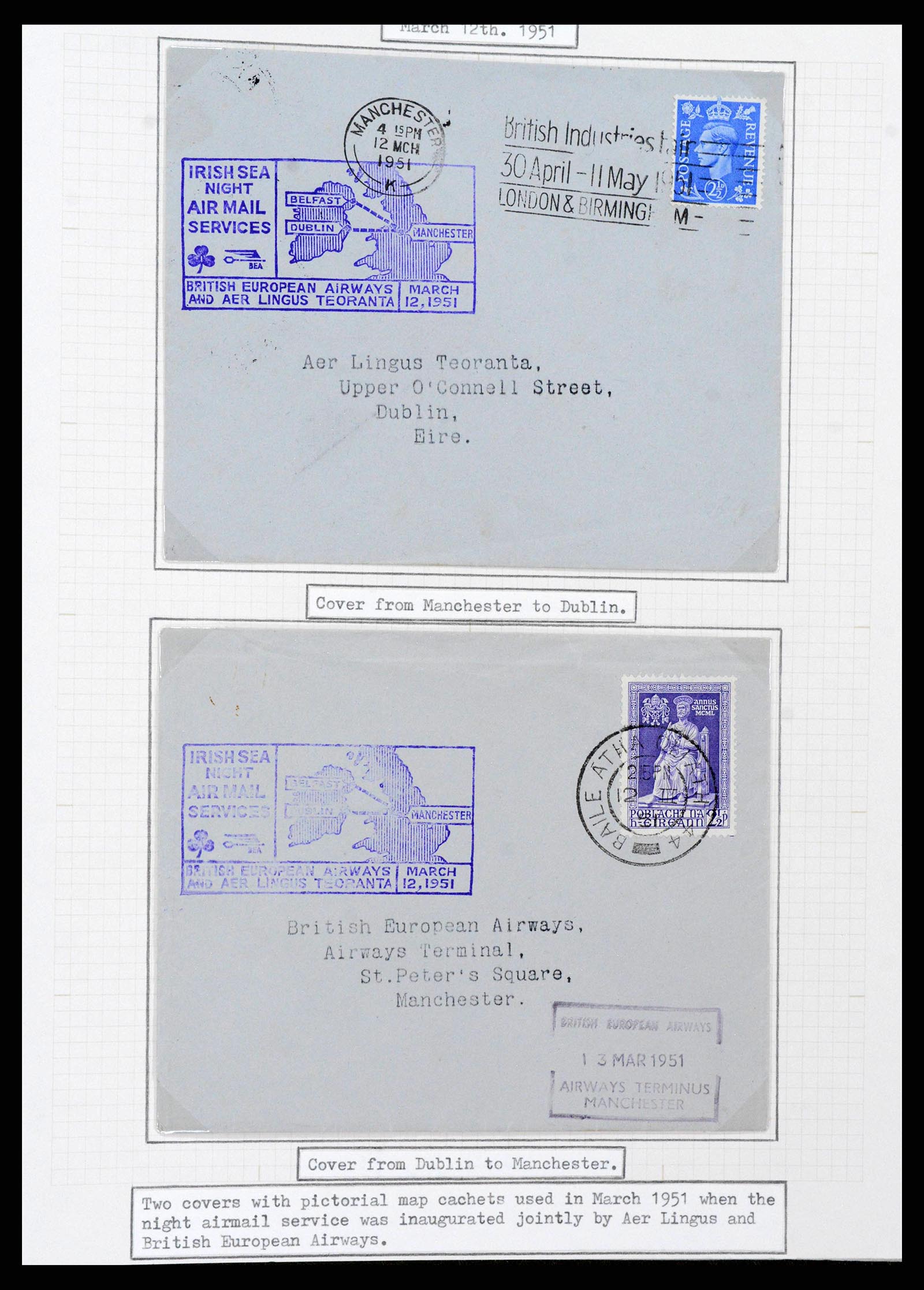 38320 0010 - Postzegelverzameling 38320 Ierland 1922-1970.