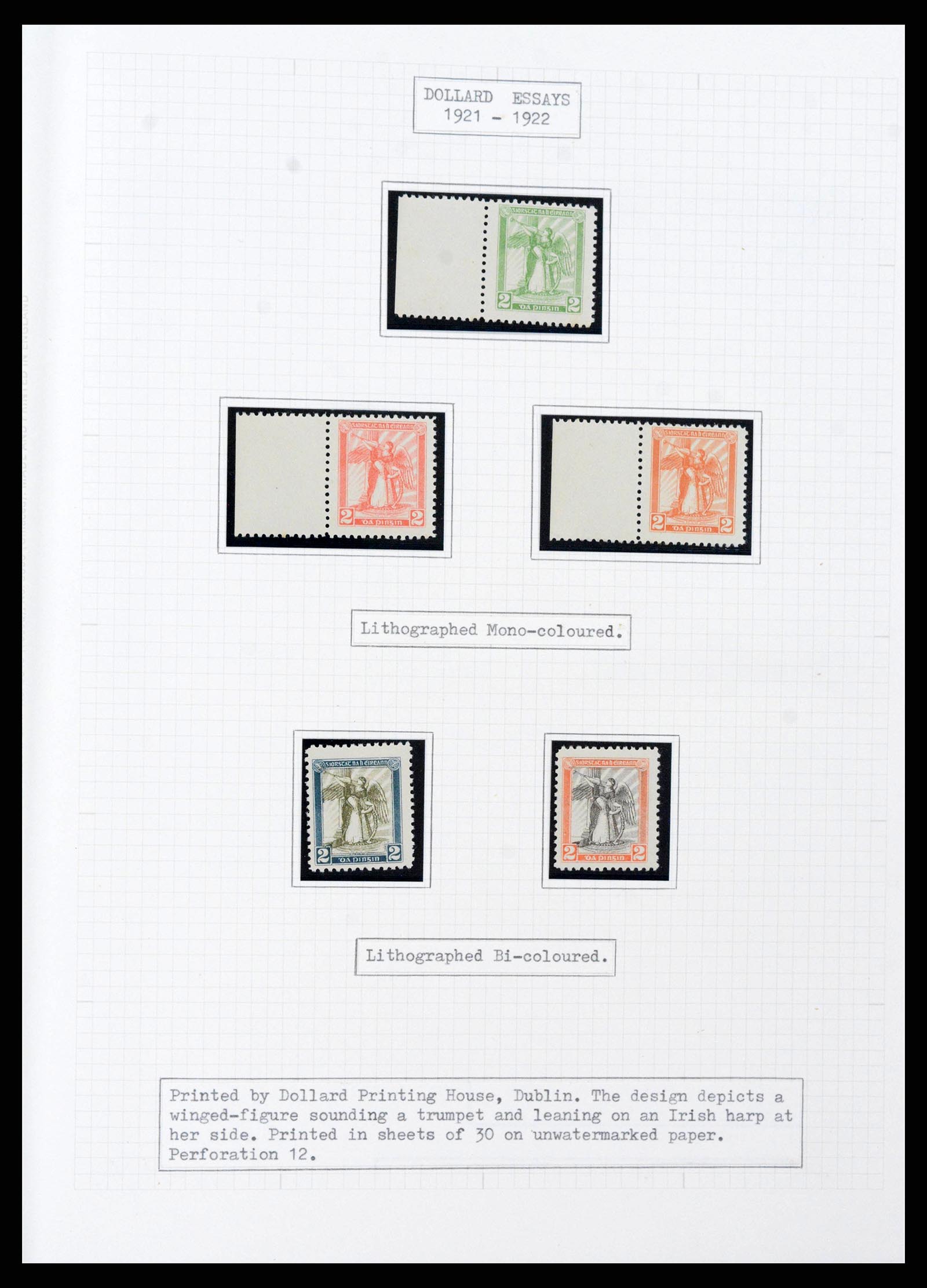 38320 0012 - Postzegelverzameling 38320 Ierland 1922-1970.
