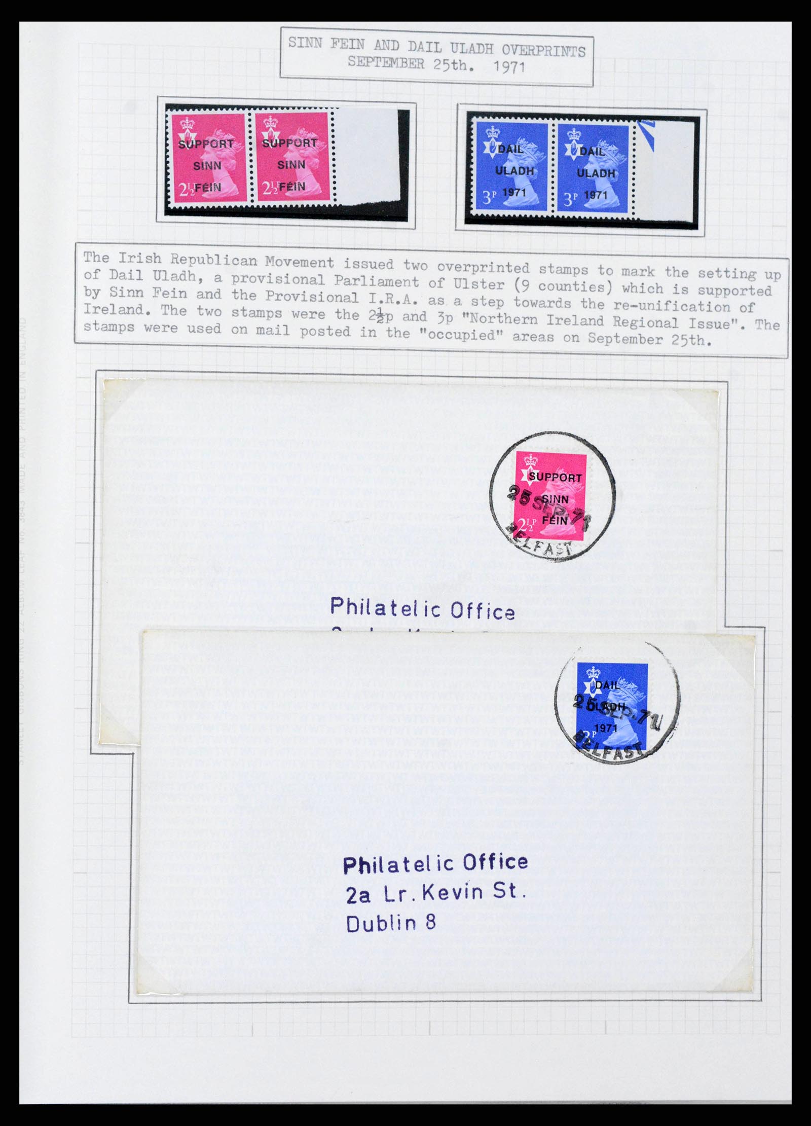 38320 0014 - Postzegelverzameling 38320 Ierland 1922-1970.