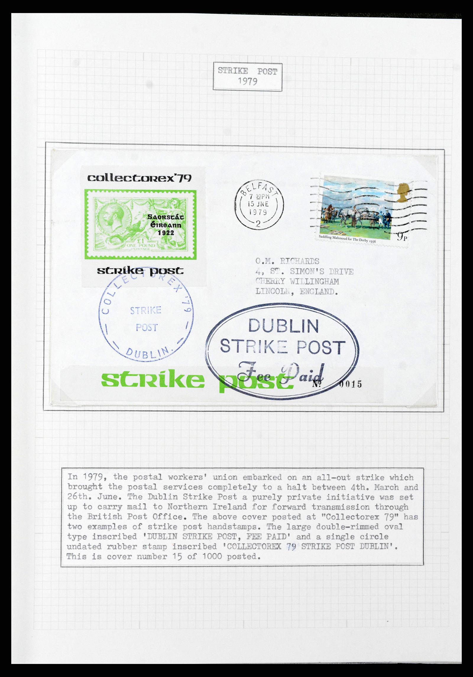 38320 0017 - Postzegelverzameling 38320 Ierland 1922-1970.
