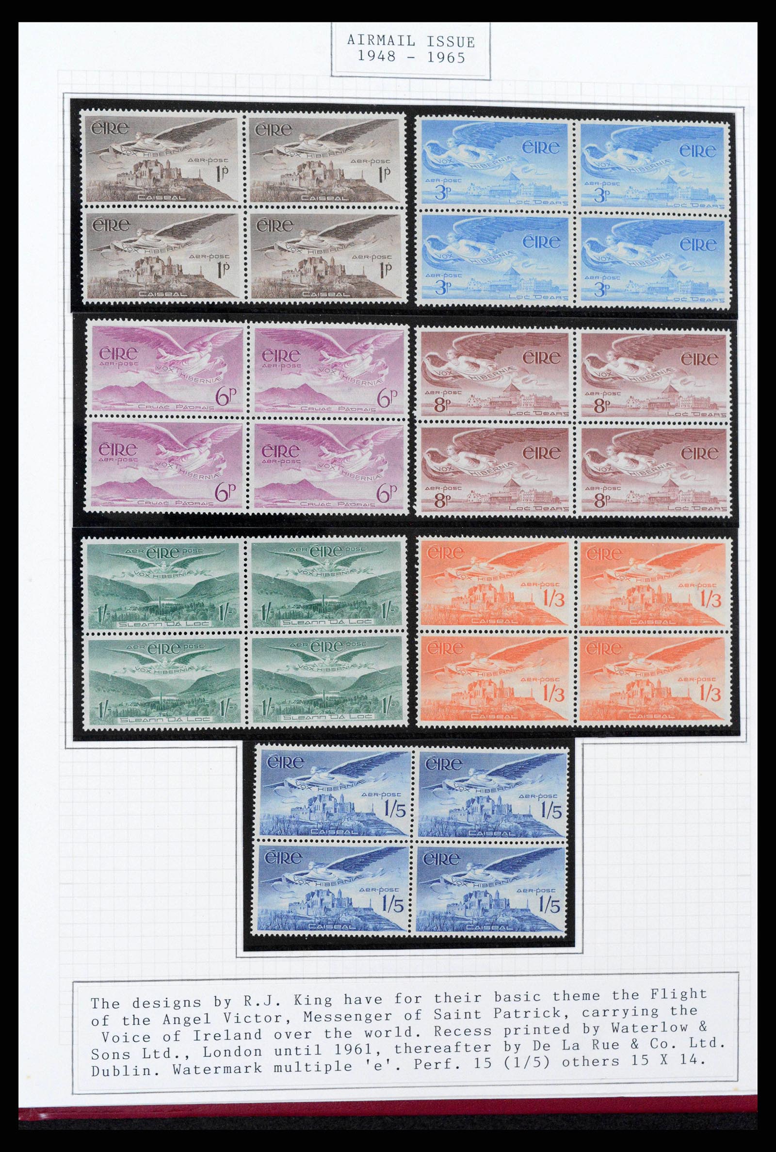 38320 0020 - Postzegelverzameling 38320 Ierland 1922-1970.