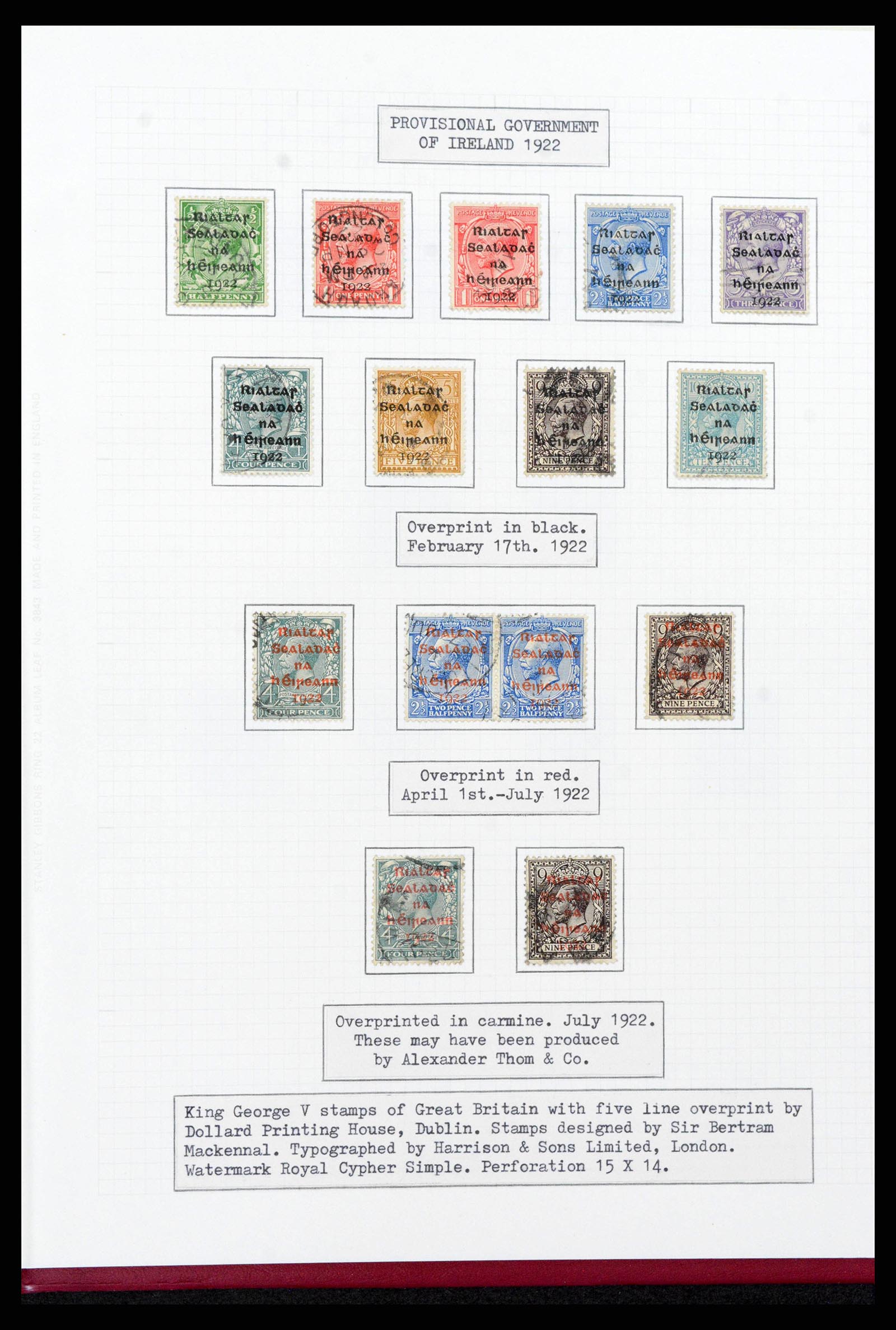 38320 0040 - Stamp collection 38320 Ireland 1922-1970.