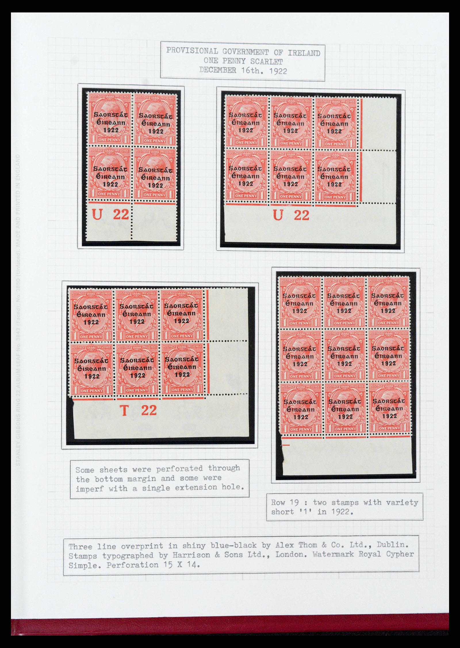 38320 0056 - Stamp collection 38320 Ireland 1922-1970.