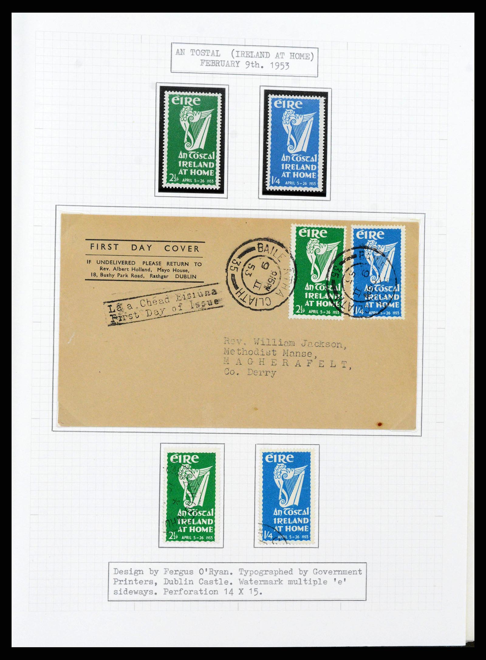 38320 0090 - Stamp collection 38320 Ireland 1922-1970.