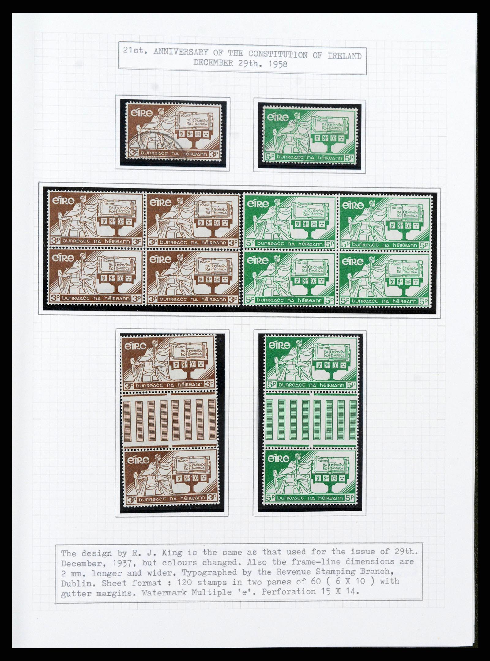 38320 0103 - Stamp collection 38320 Ireland 1922-1970.