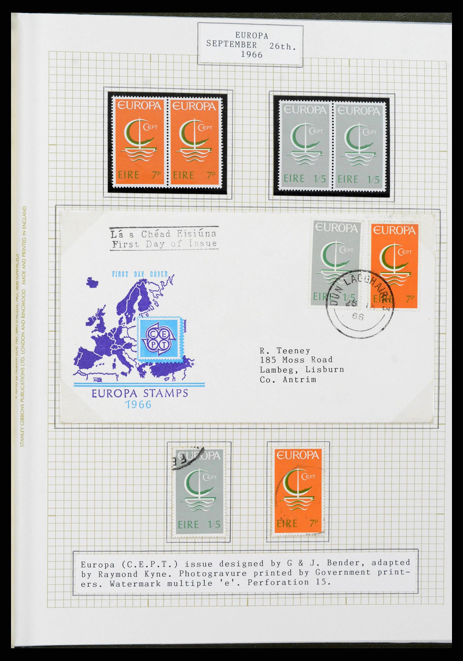 38320 0126 - Stamp collection 38320 Ireland 1922-1970.