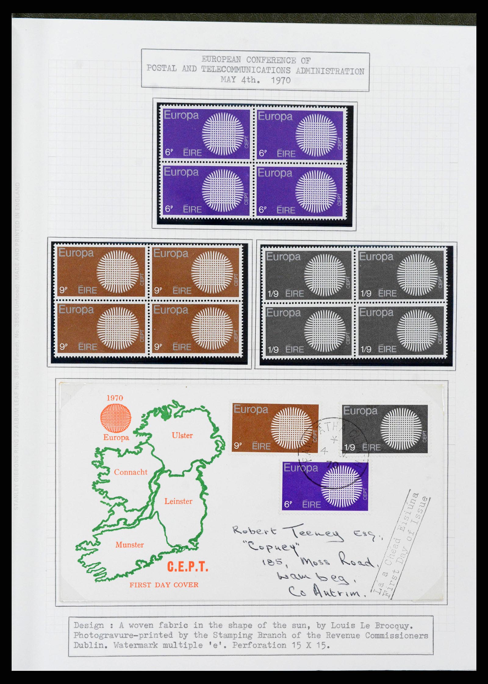 38320 0147 - Stamp collection 38320 Ireland 1922-1970.