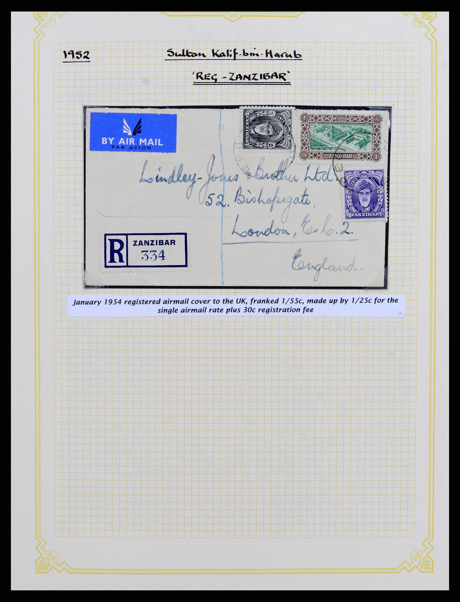 38322 0018 - Stamp collection 38322 Zanzibar 1936-1967.