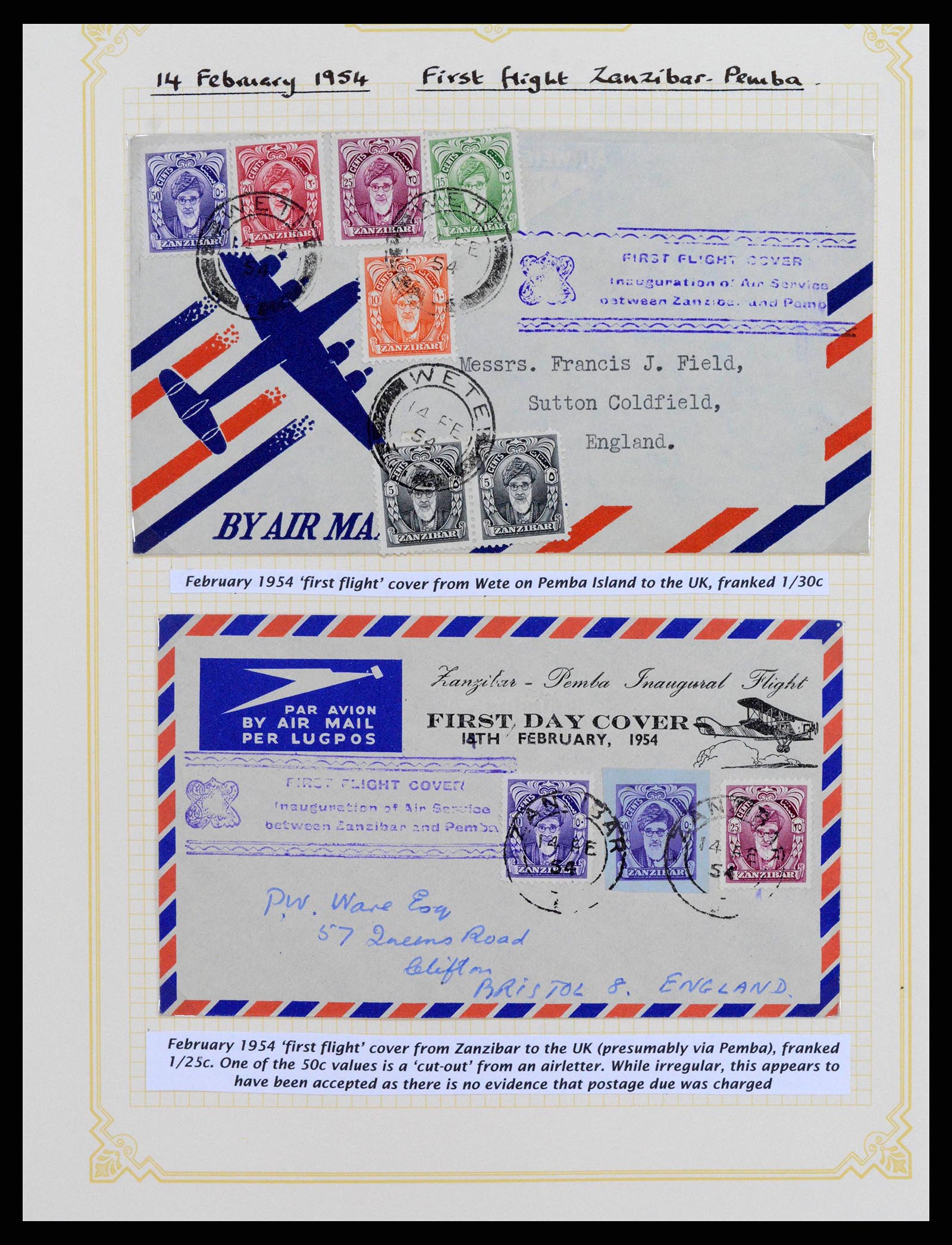 38322 0022 - Stamp collection 38322 Zanzibar 1936-1967.