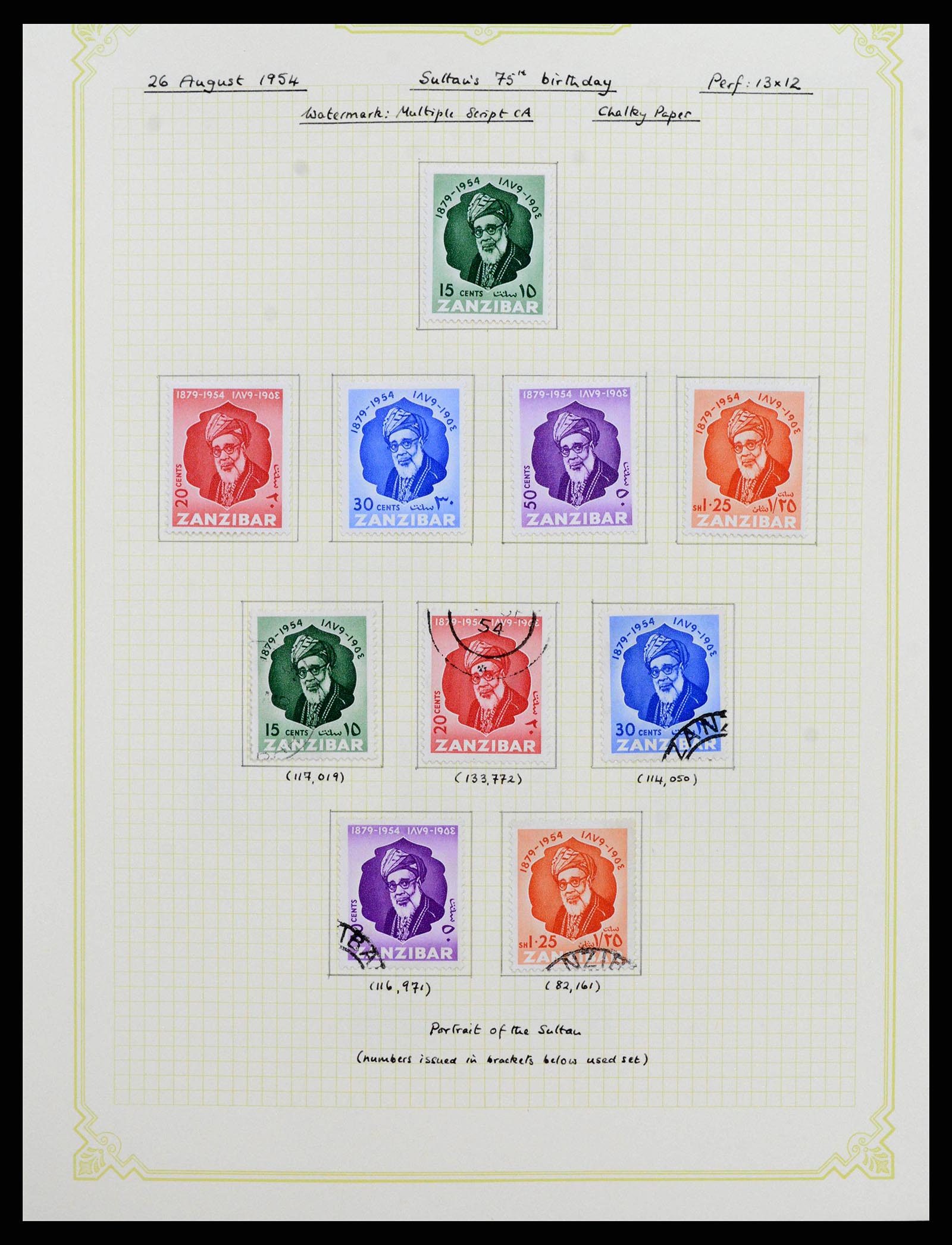38322 0023 - Stamp collection 38322 Zanzibar 1936-1967.