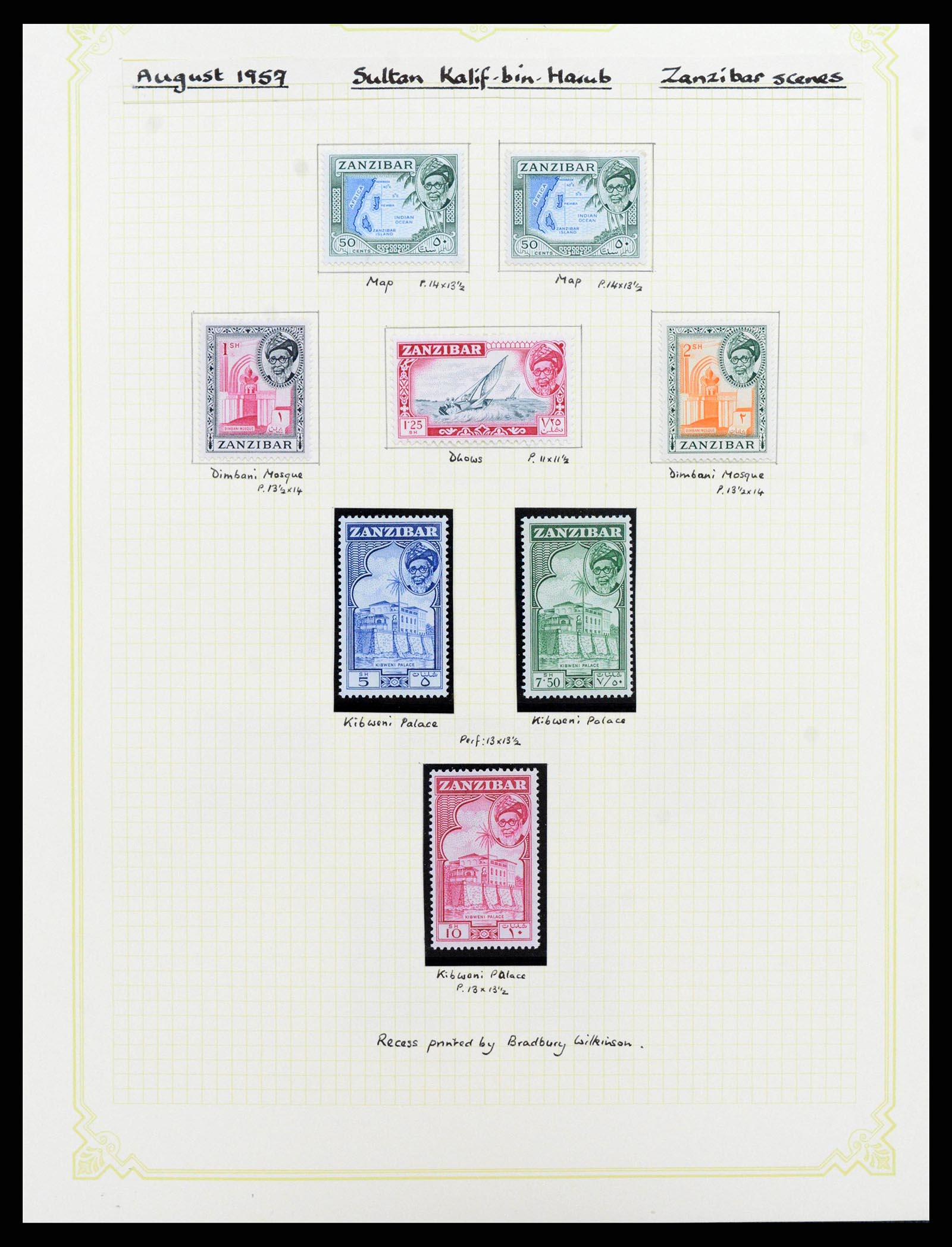 38322 0025 - Stamp collection 38322 Zanzibar 1936-1967.