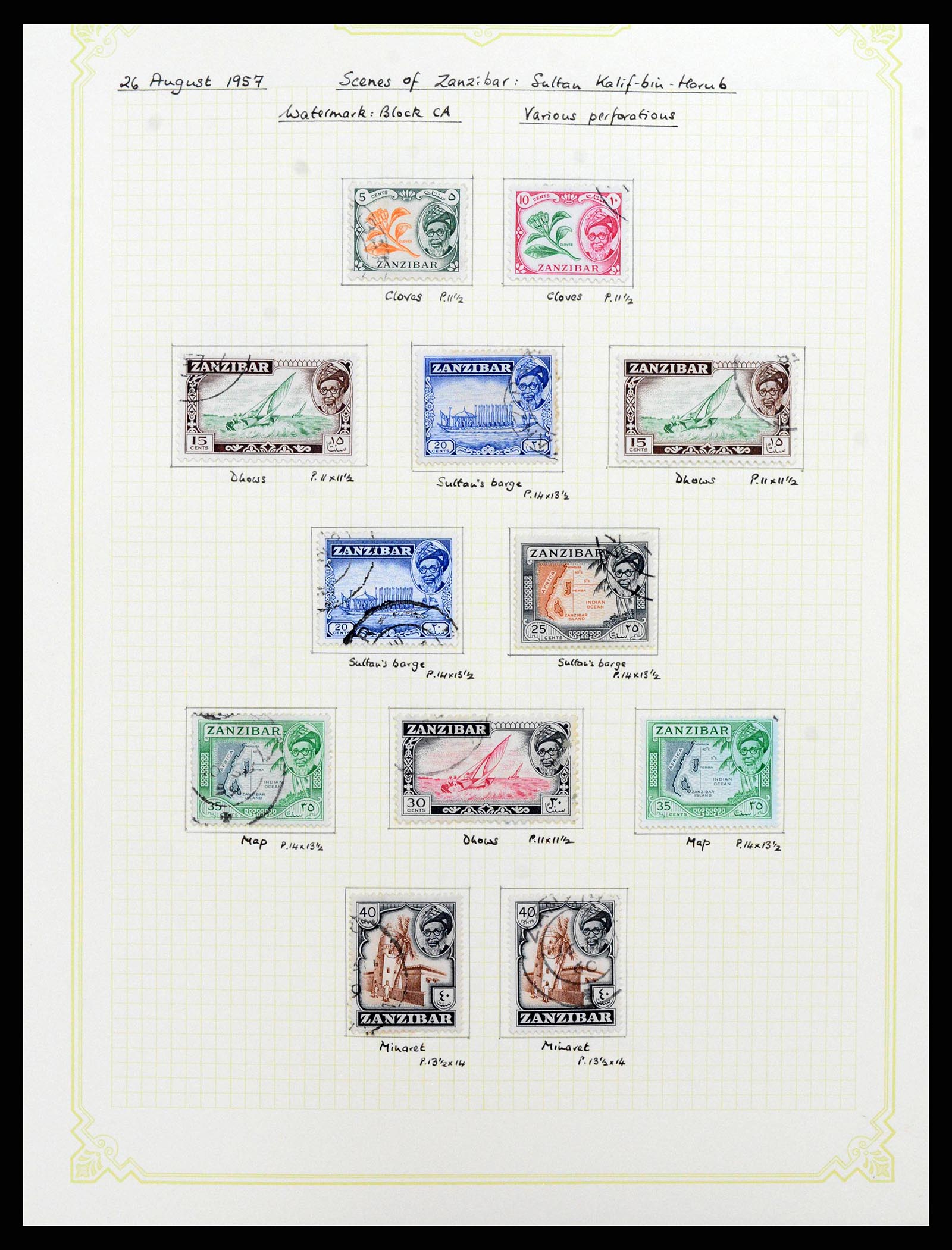 38322 0026 - Stamp collection 38322 Zanzibar 1936-1967.