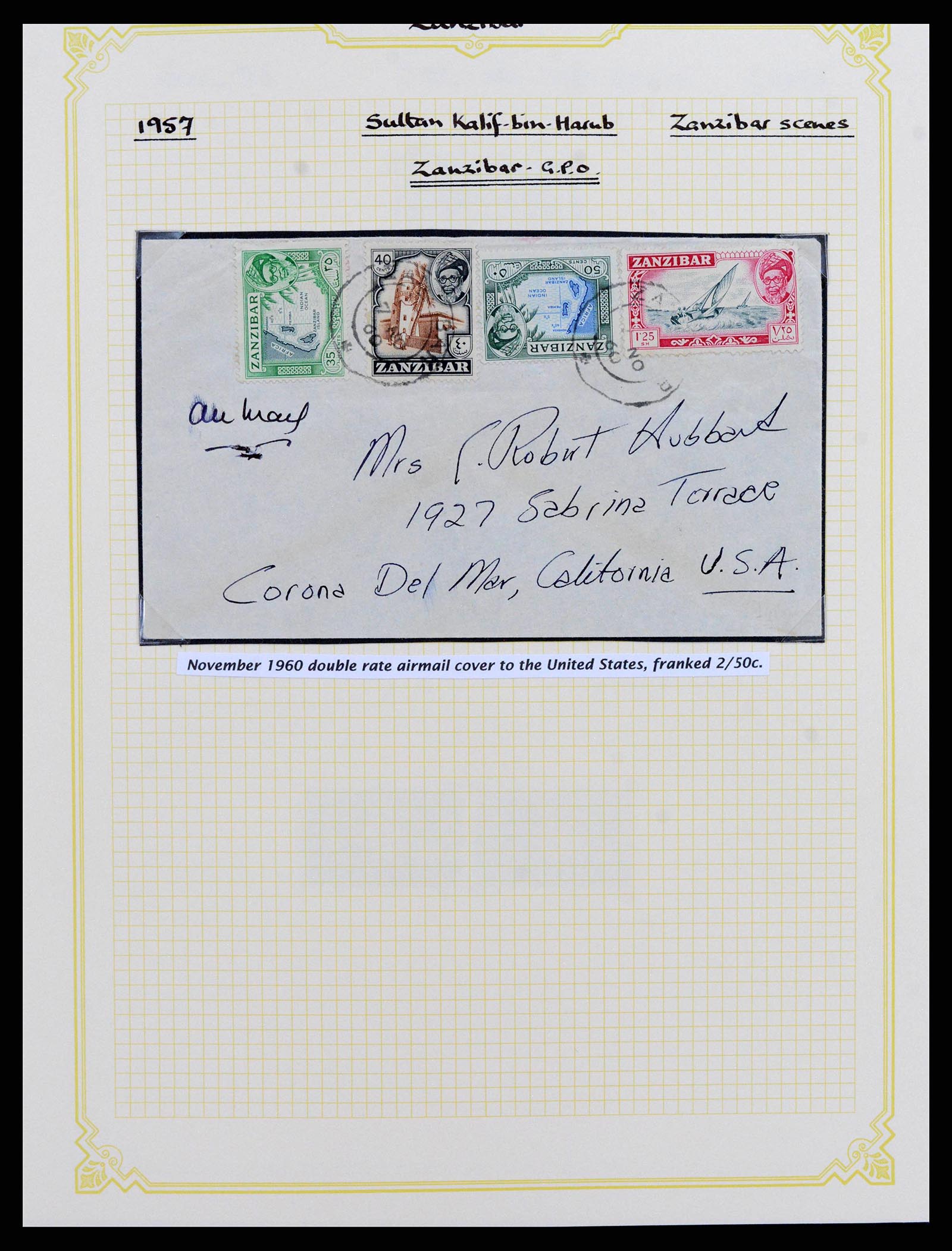 38322 0028 - Stamp collection 38322 Zanzibar 1936-1967.
