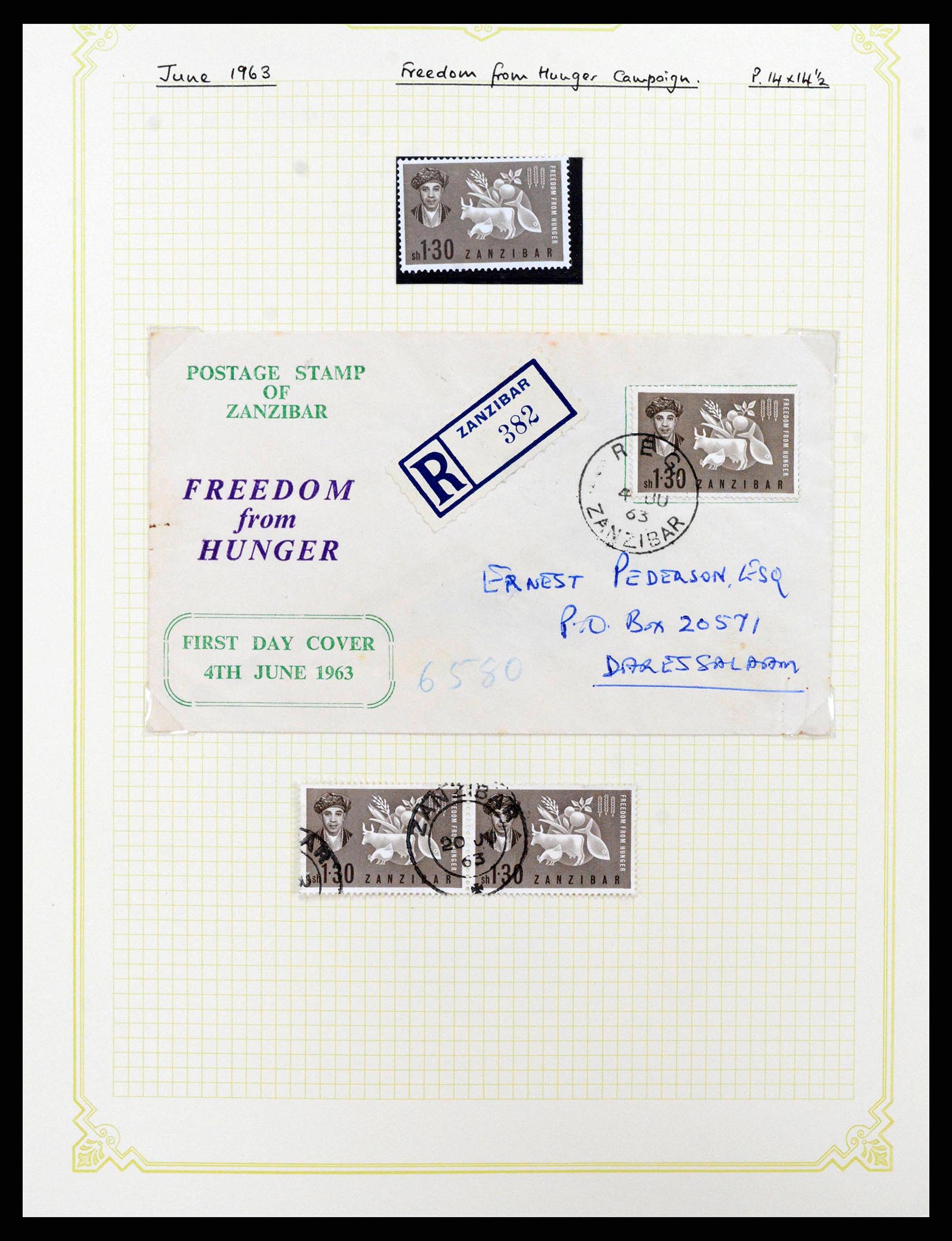 38322 0029 - Stamp collection 38322 Zanzibar 1936-1967.