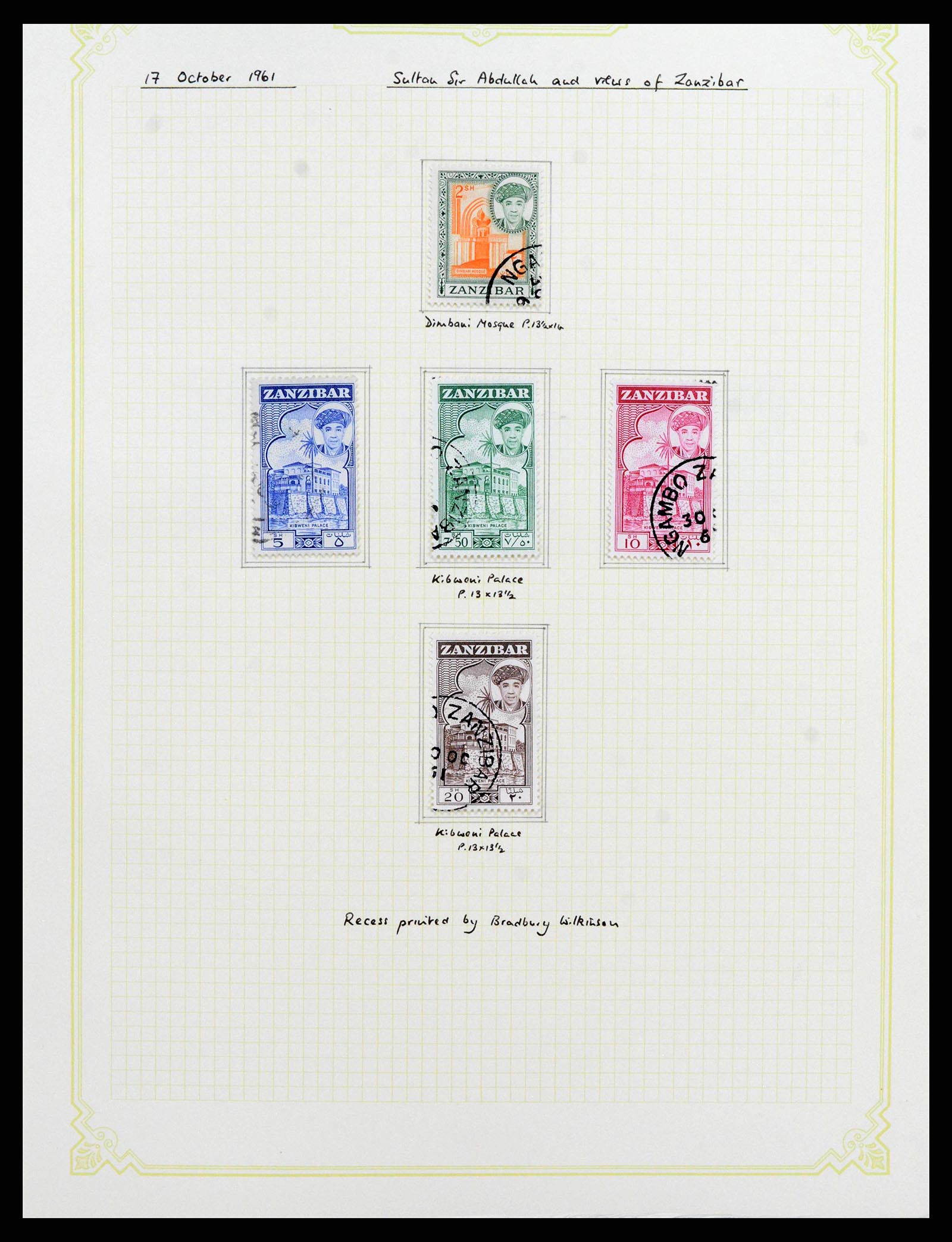 38322 0033 - Stamp collection 38322 Zanzibar 1936-1967.