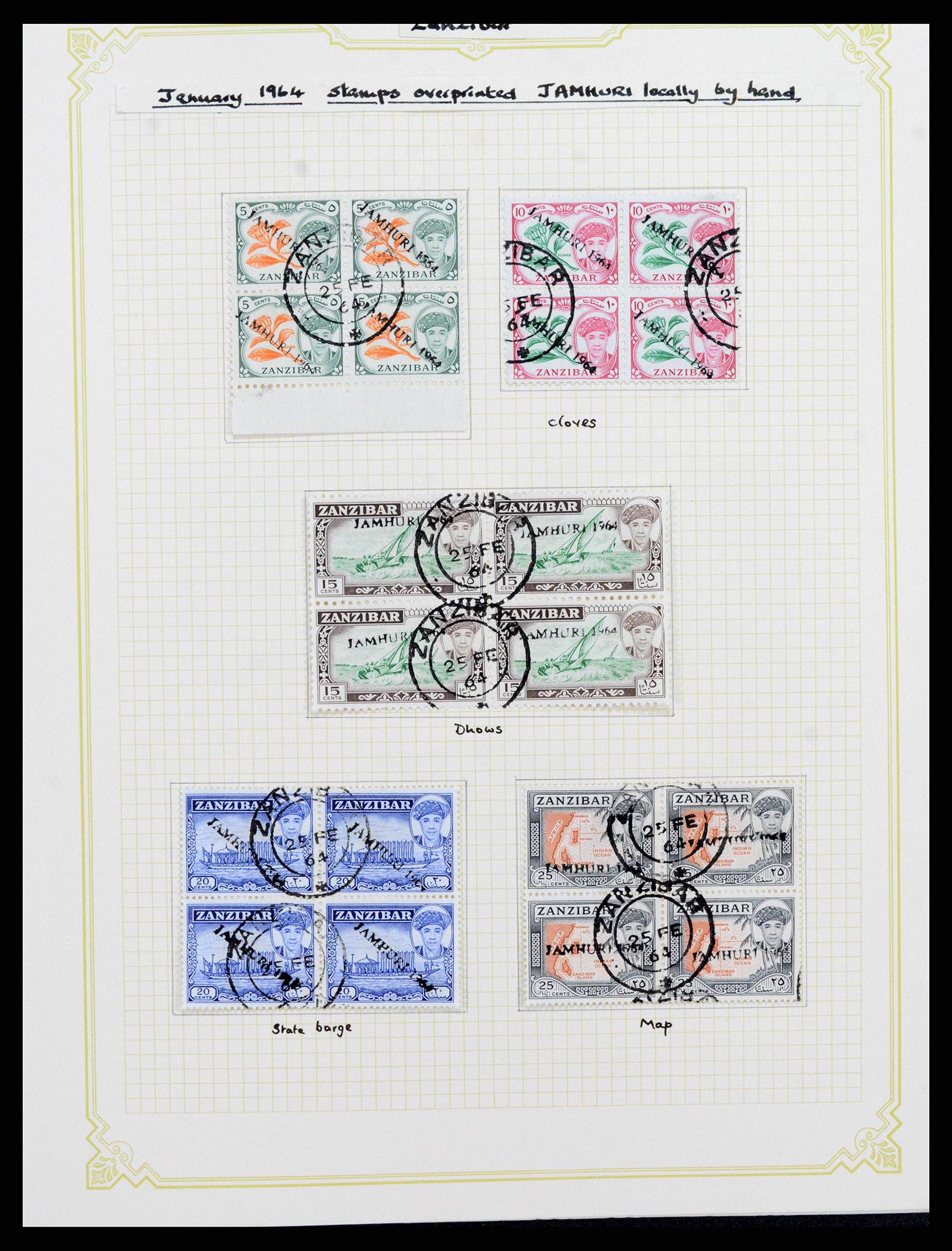 38322 0038 - Stamp collection 38322 Zanzibar 1936-1967.