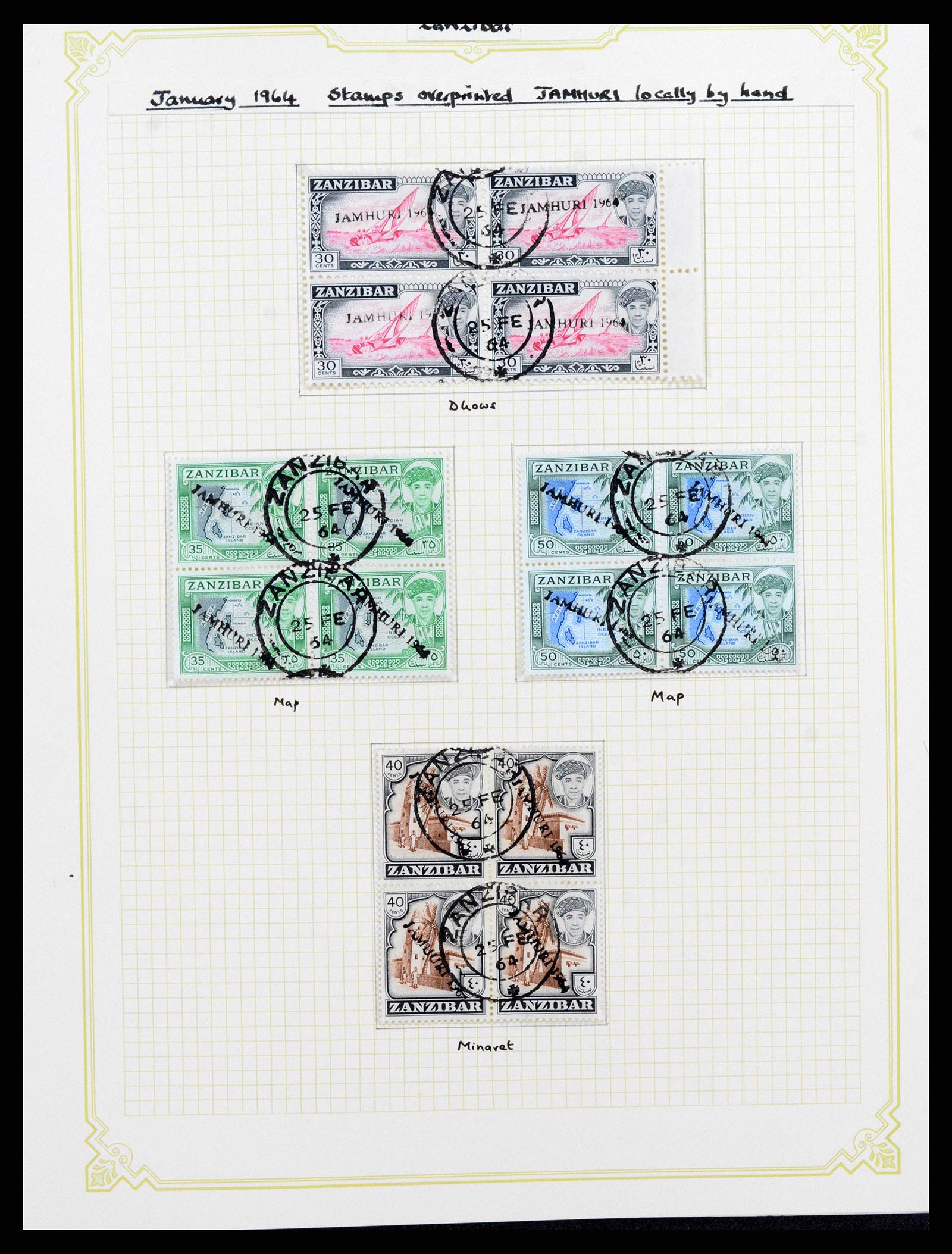 38322 0039 - Stamp collection 38322 Zanzibar 1936-1967.