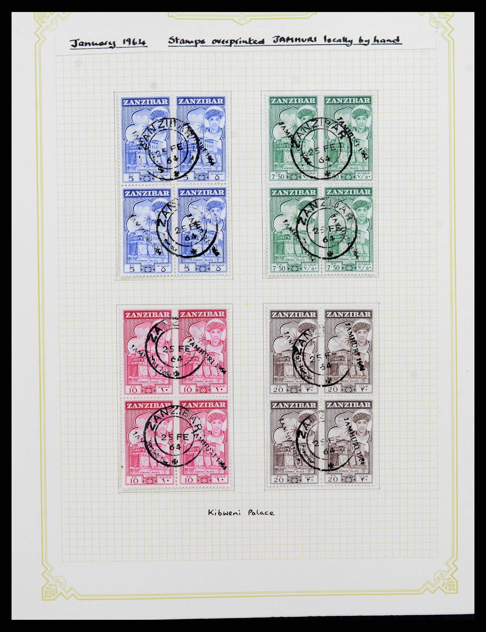 38322 0041 - Stamp collection 38322 Zanzibar 1936-1967.