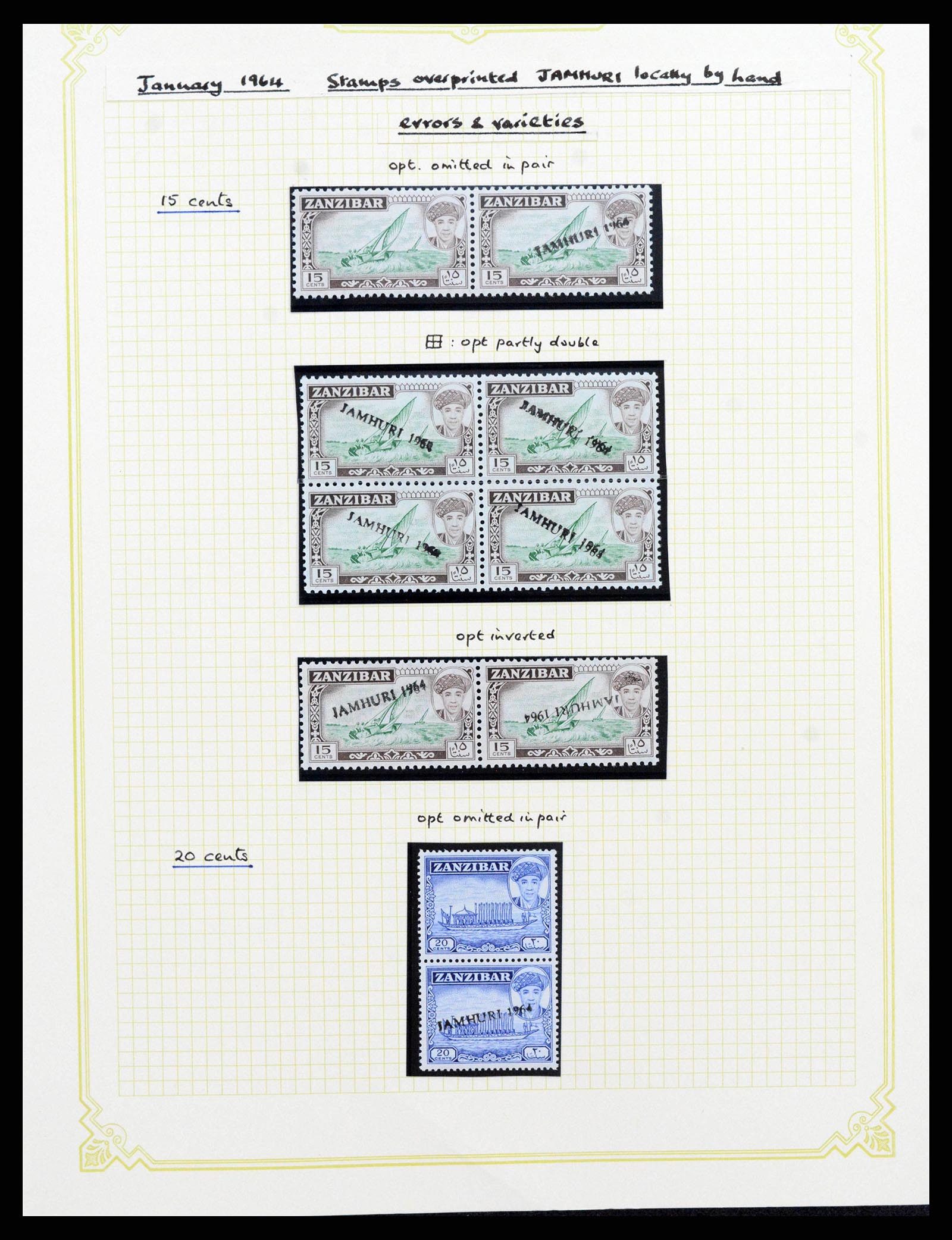 38322 0043 - Stamp collection 38322 Zanzibar 1936-1967.