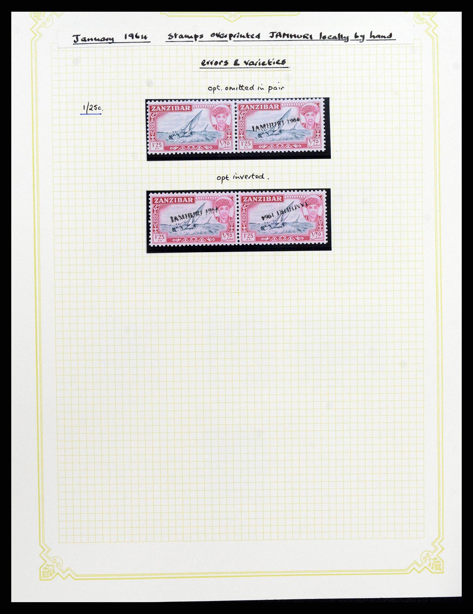 38322 0046 - Stamp collection 38322 Zanzibar 1936-1967.