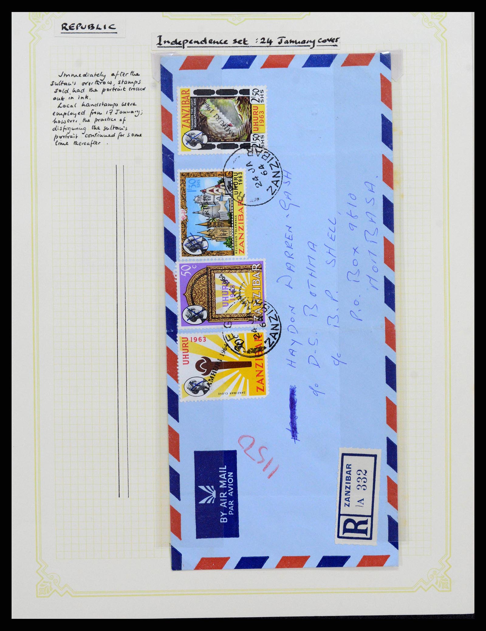 38322 0048 - Stamp collection 38322 Zanzibar 1936-1967.