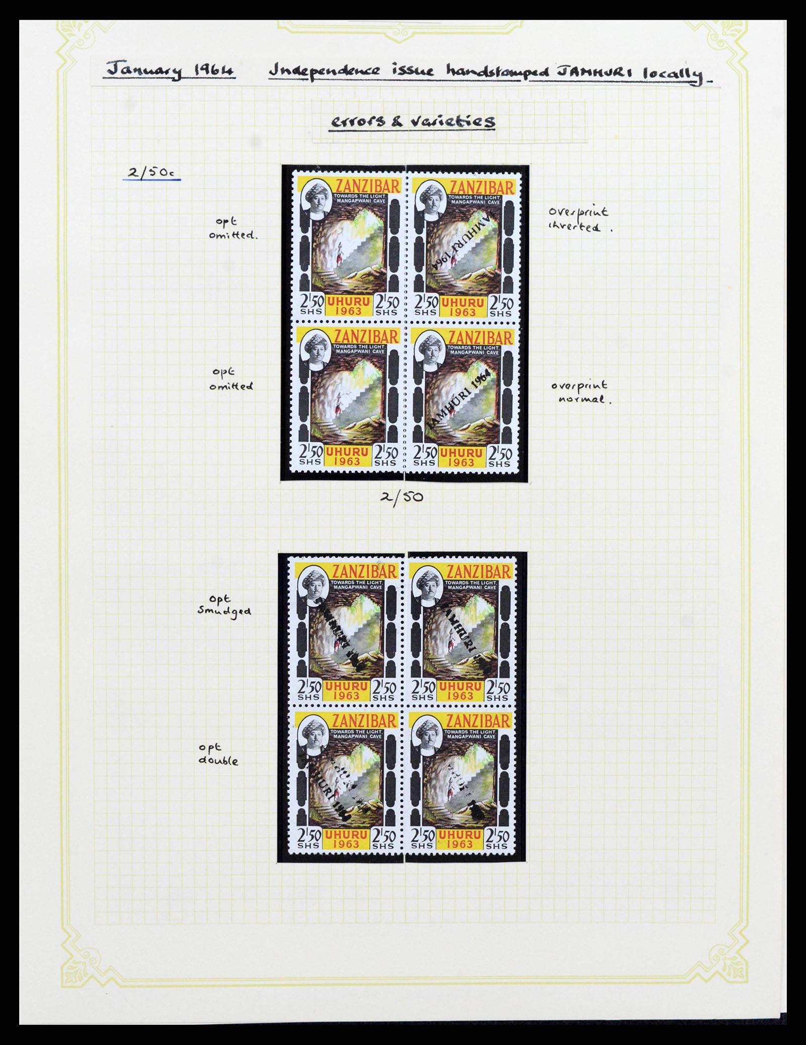 38322 0050 - Stamp collection 38322 Zanzibar 1936-1967.