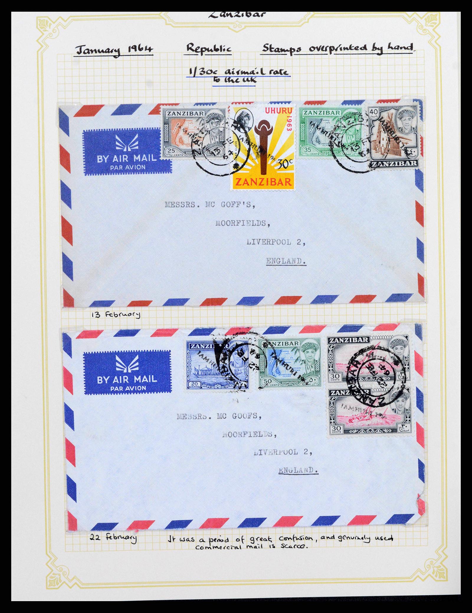 38322 0051 - Stamp collection 38322 Zanzibar 1936-1967.