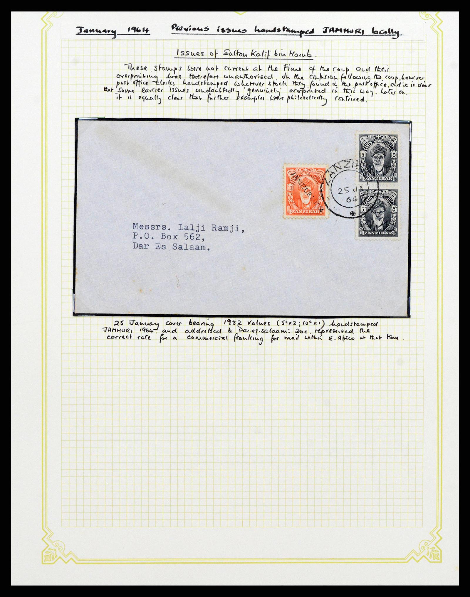 38322 0055 - Stamp collection 38322 Zanzibar 1936-1967.