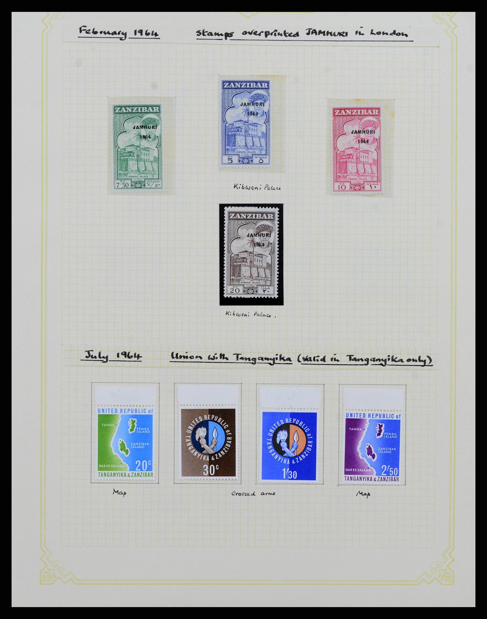 38322 0058 - Stamp collection 38322 Zanzibar 1936-1967.