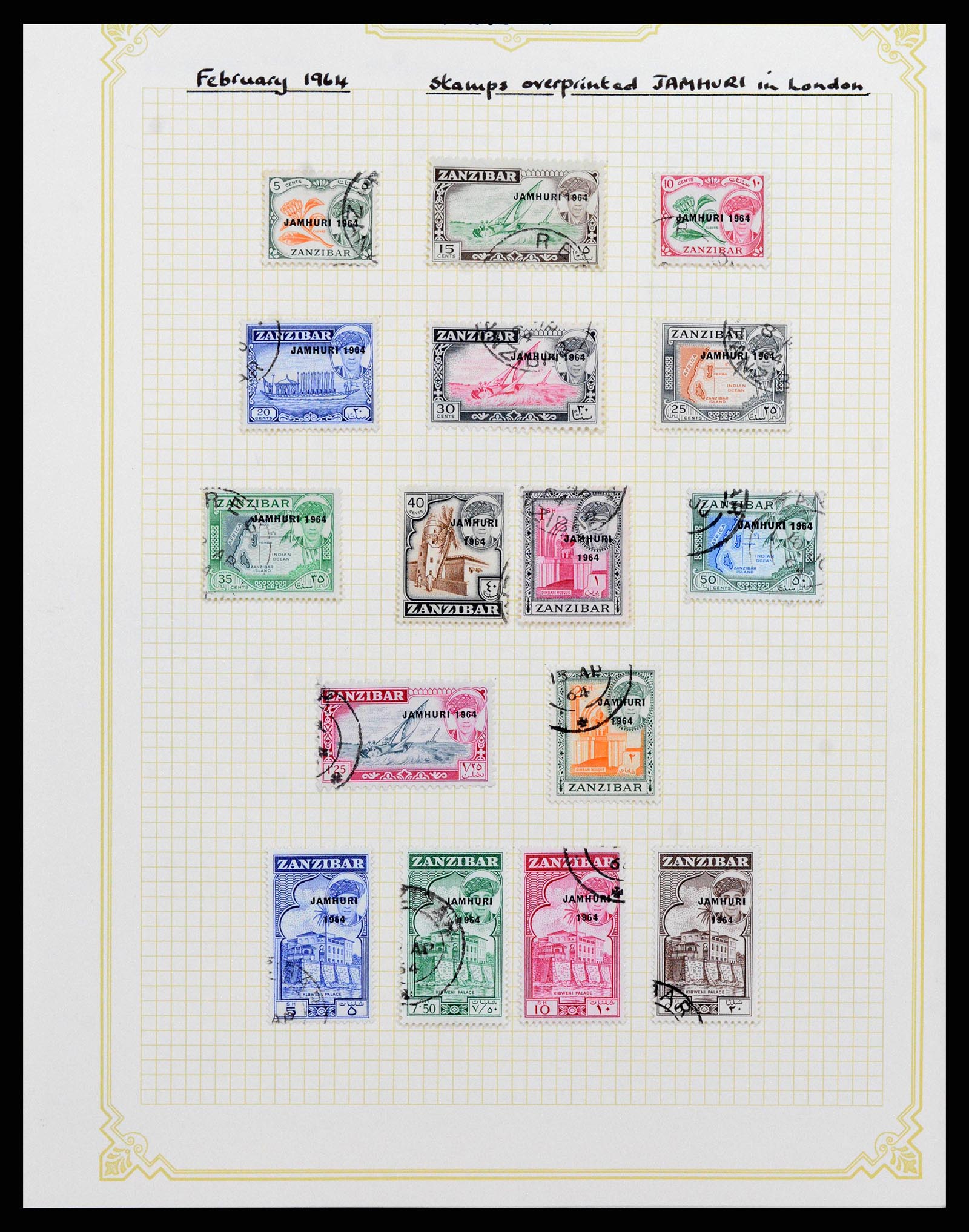 38322 0059 - Stamp collection 38322 Zanzibar 1936-1967.