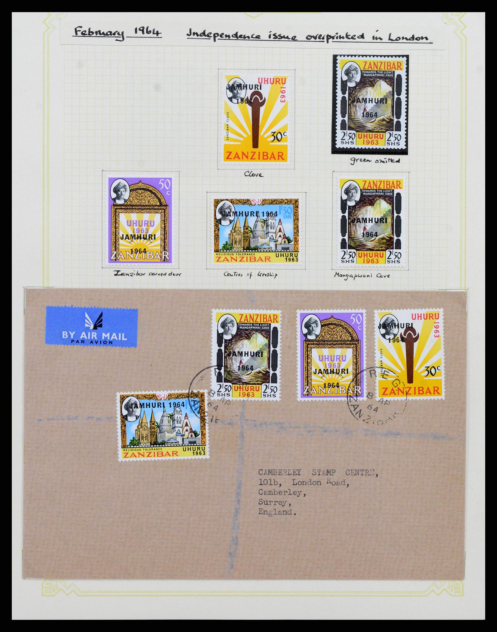 38322 0060 - Stamp collection 38322 Zanzibar 1936-1967.