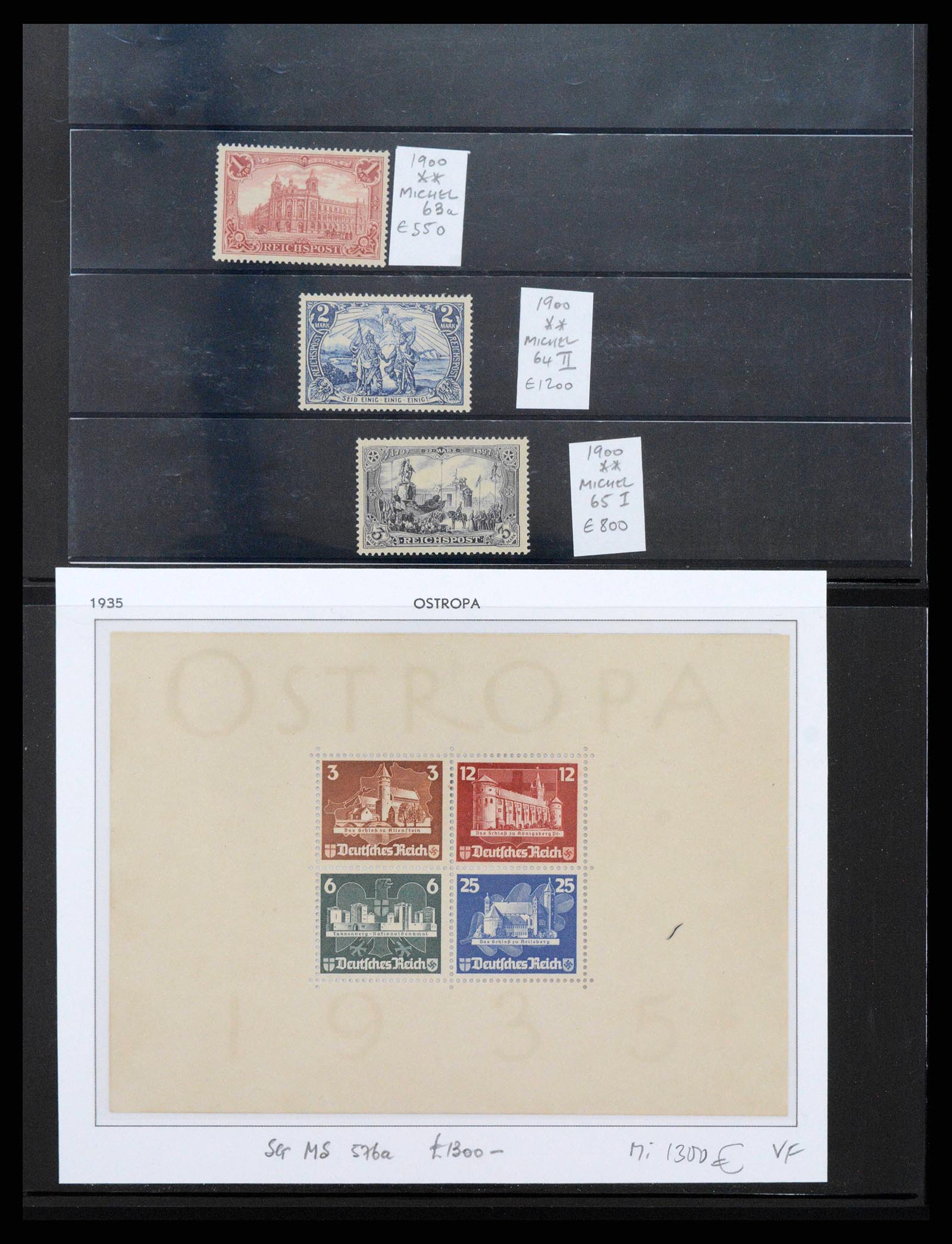 38323 0001 - Stamp collection 38323 Germany key issues 1872-1951.