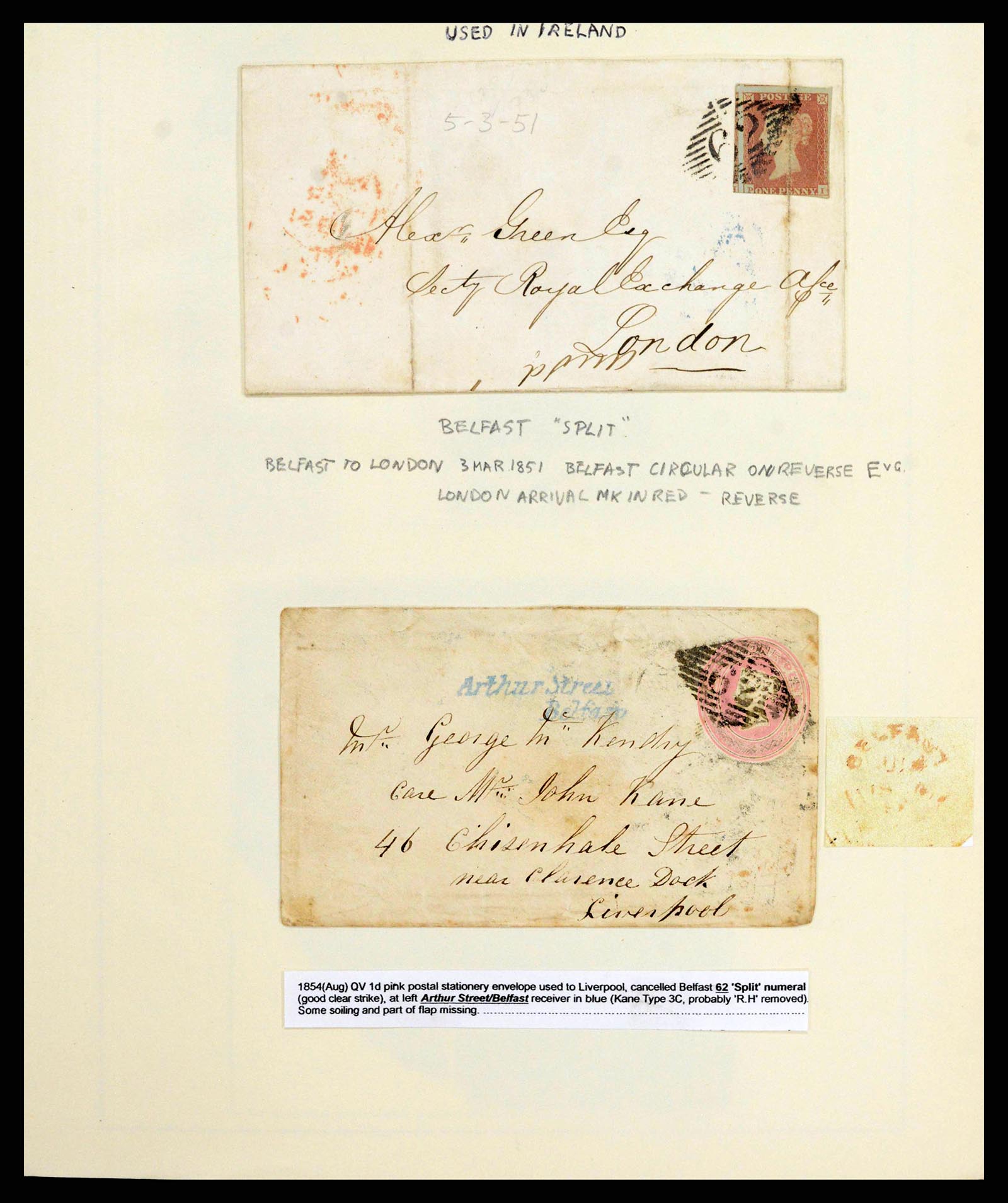 38325 0005 - Stamp collection 38325 GB used in Ireland 1840-1945.