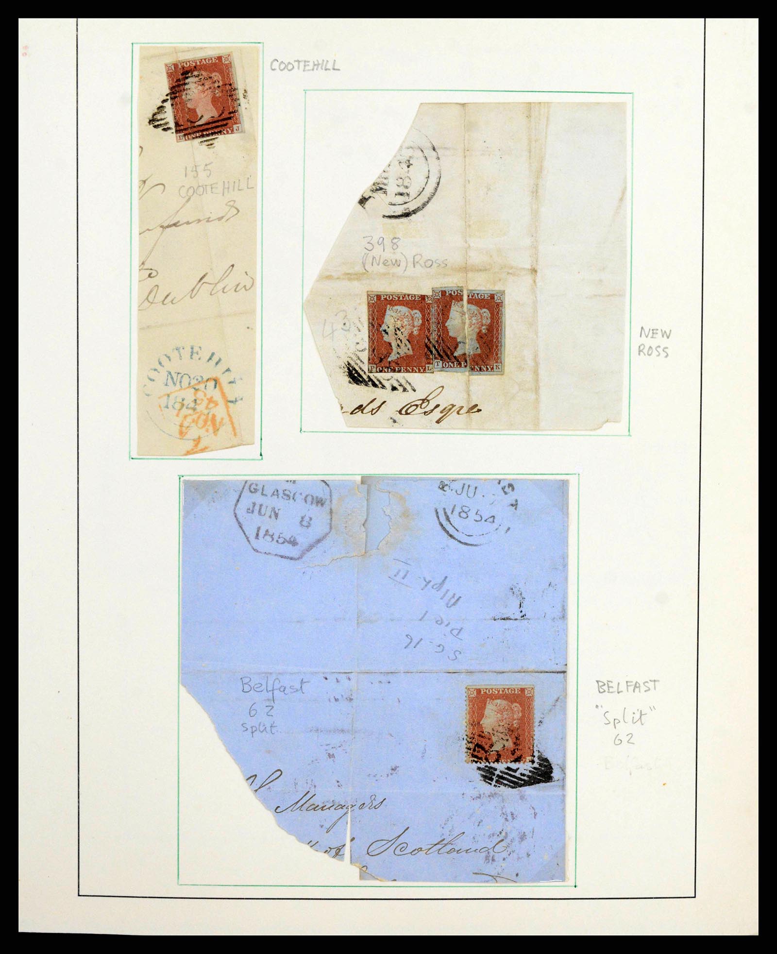 38325 0006 - Stamp collection 38325 GB used in Ireland 1840-1945.