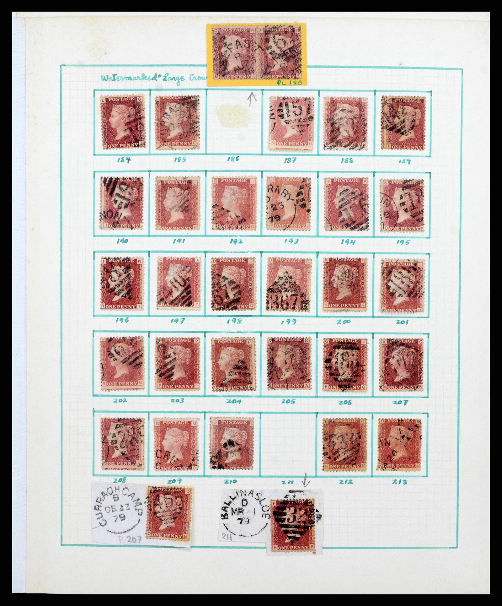 38325 0018 - Stamp collection 38325 GB used in Ireland 1840-1945.