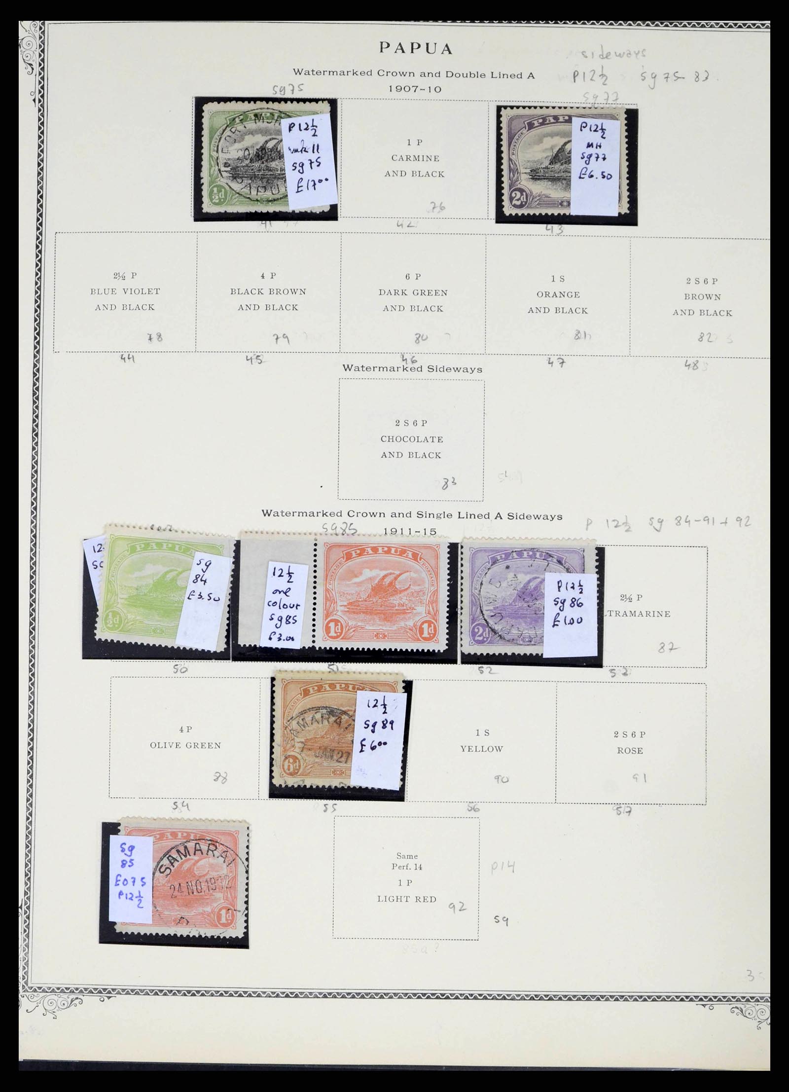 38327 0003 - Postzegelverzameling 38327 Papua & Nieuw Guinea 1901-2010.