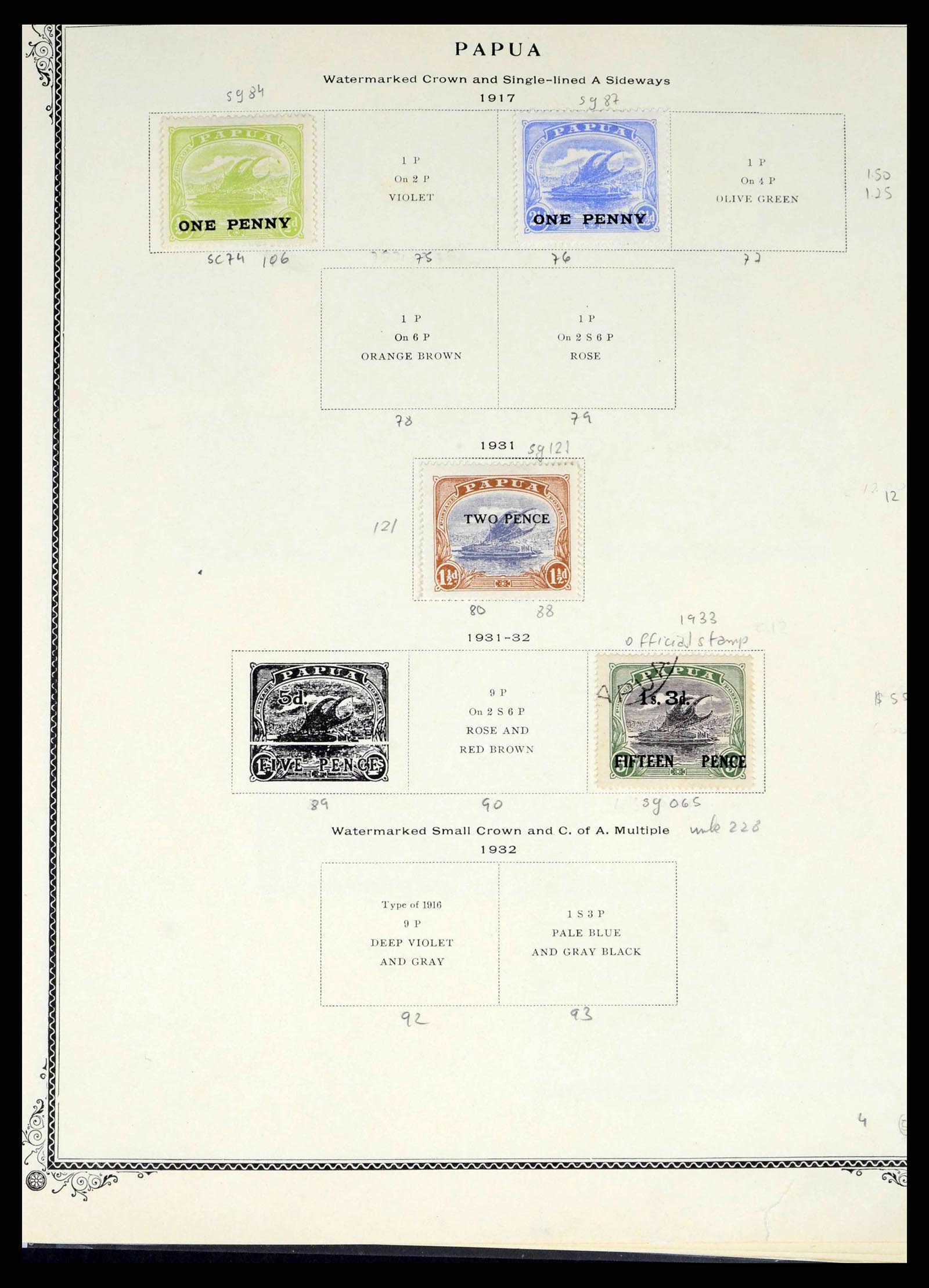 38327 0004 - Postzegelverzameling 38327 Papua & Nieuw Guinea 1901-2010.